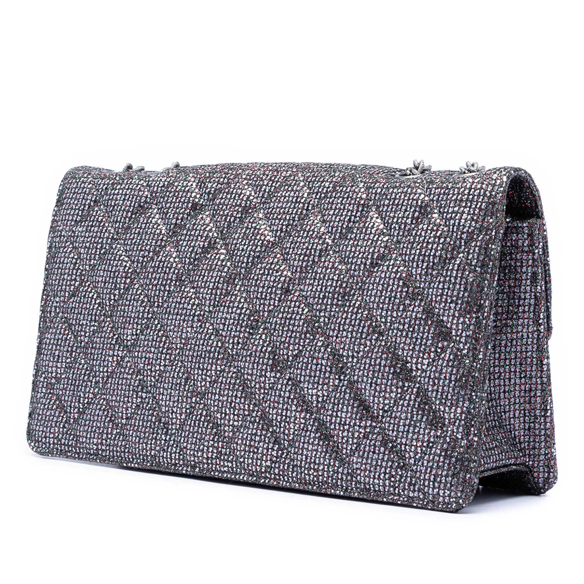 Chanel Quilted Glitter Canvas Reissue 2.55 Flap