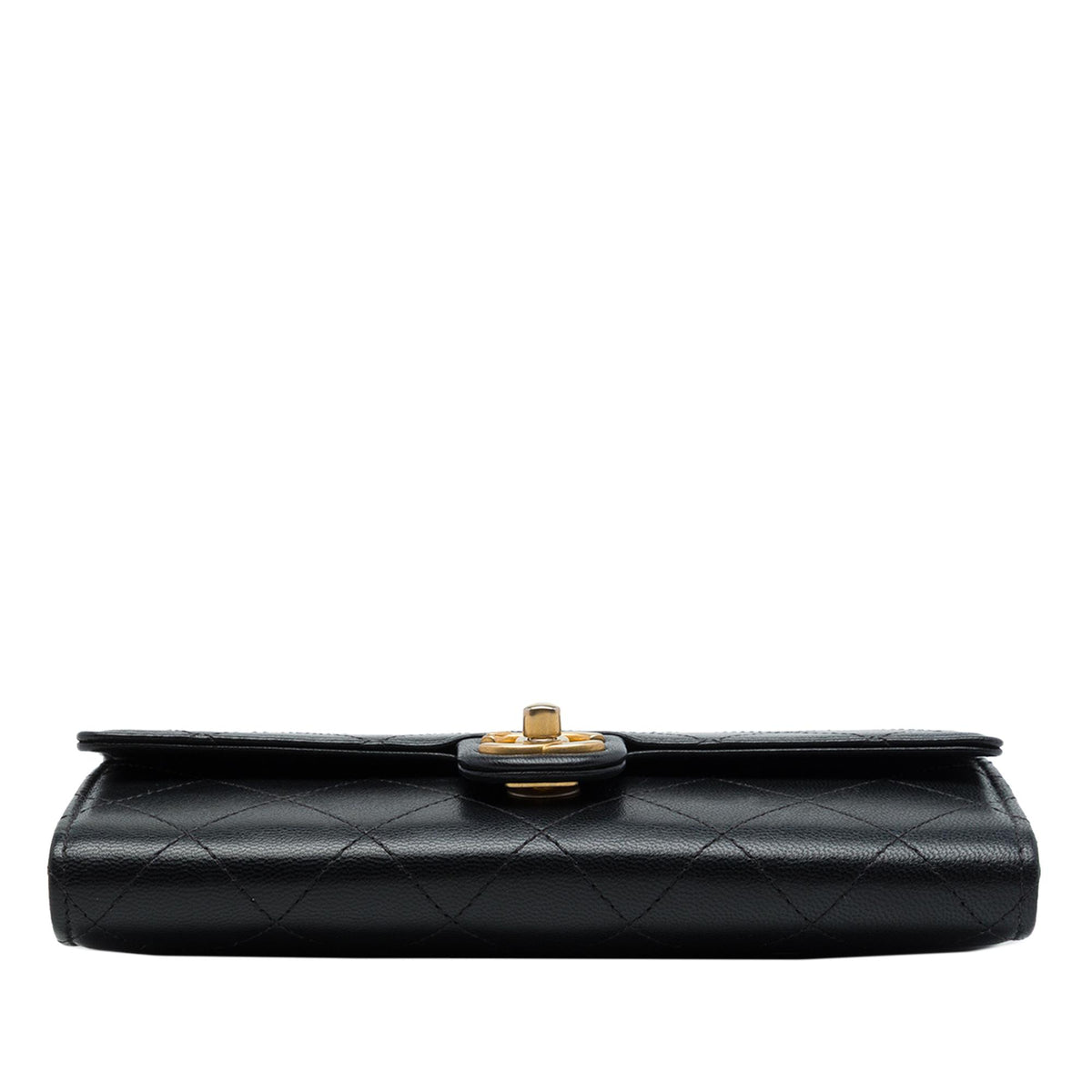 Chanel Quilted Goatskin Chic Pearls Clutch with Chain