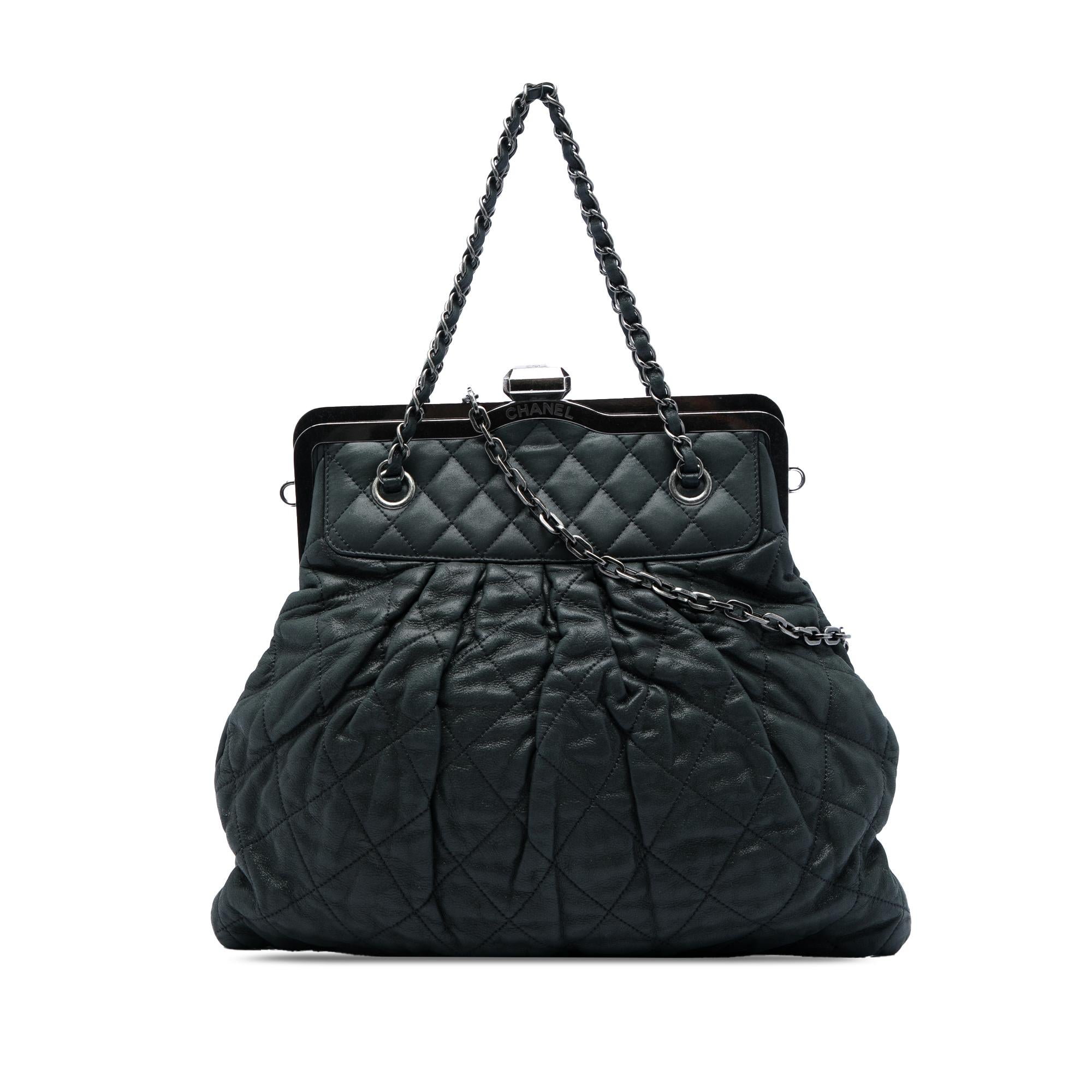 Chanel Quilted Iridescent Calfskin Chic Quilt Frame Satchel