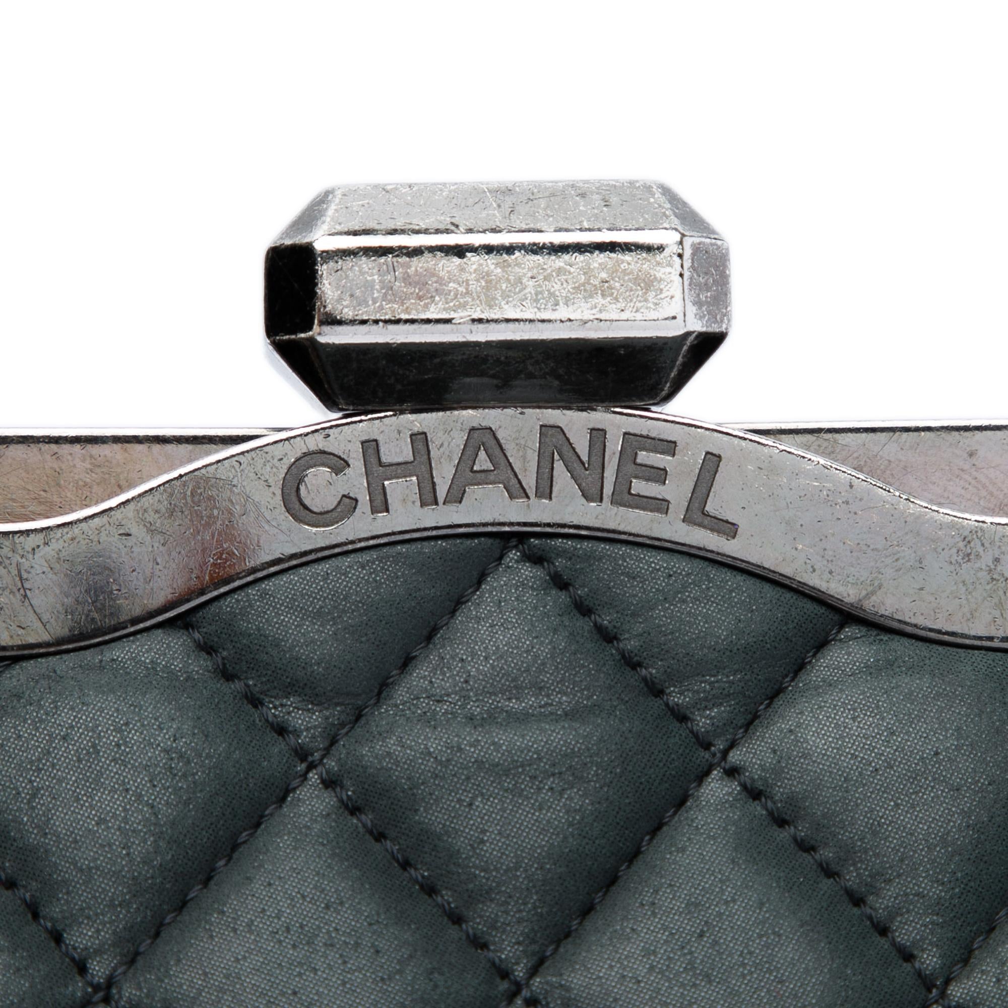 Chanel Quilted Iridescent Calfskin Chic Quilt Frame Satchel