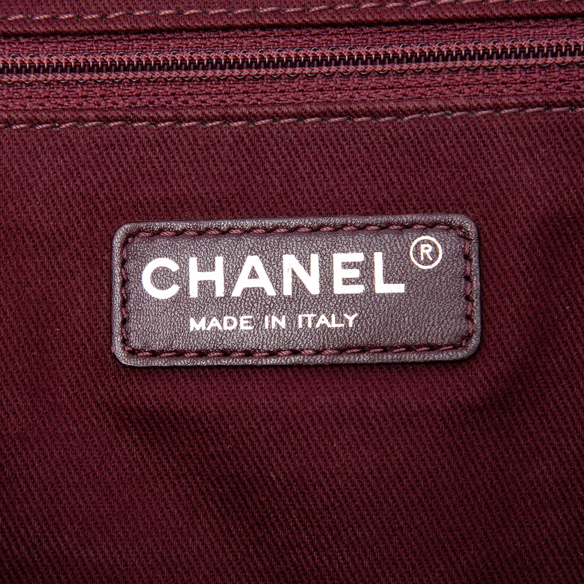 Chanel Quilted Iridescent Calfskin Gentle Boy Tote