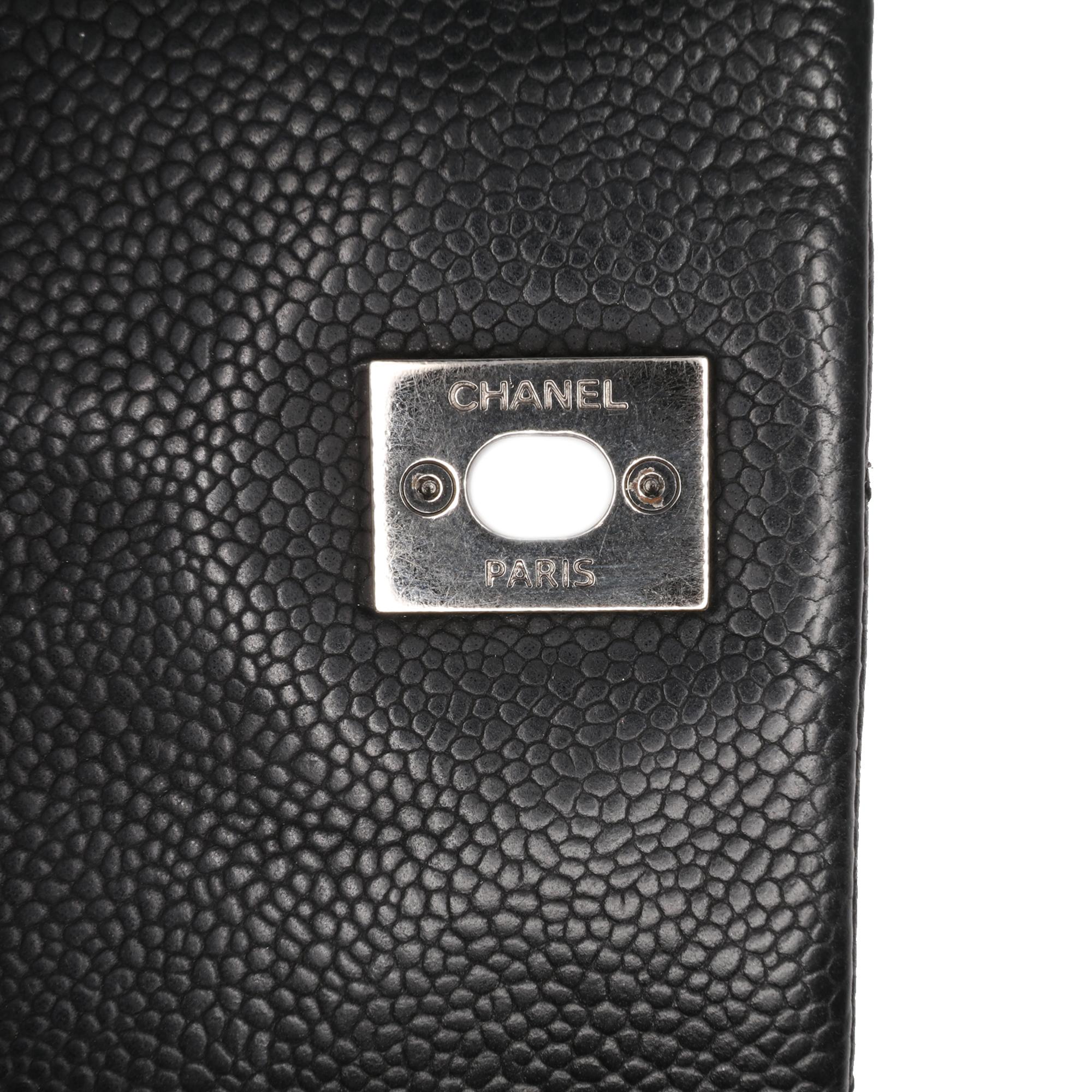 Chanel Quilted Iridescent Caviar Lady Pearly Flap