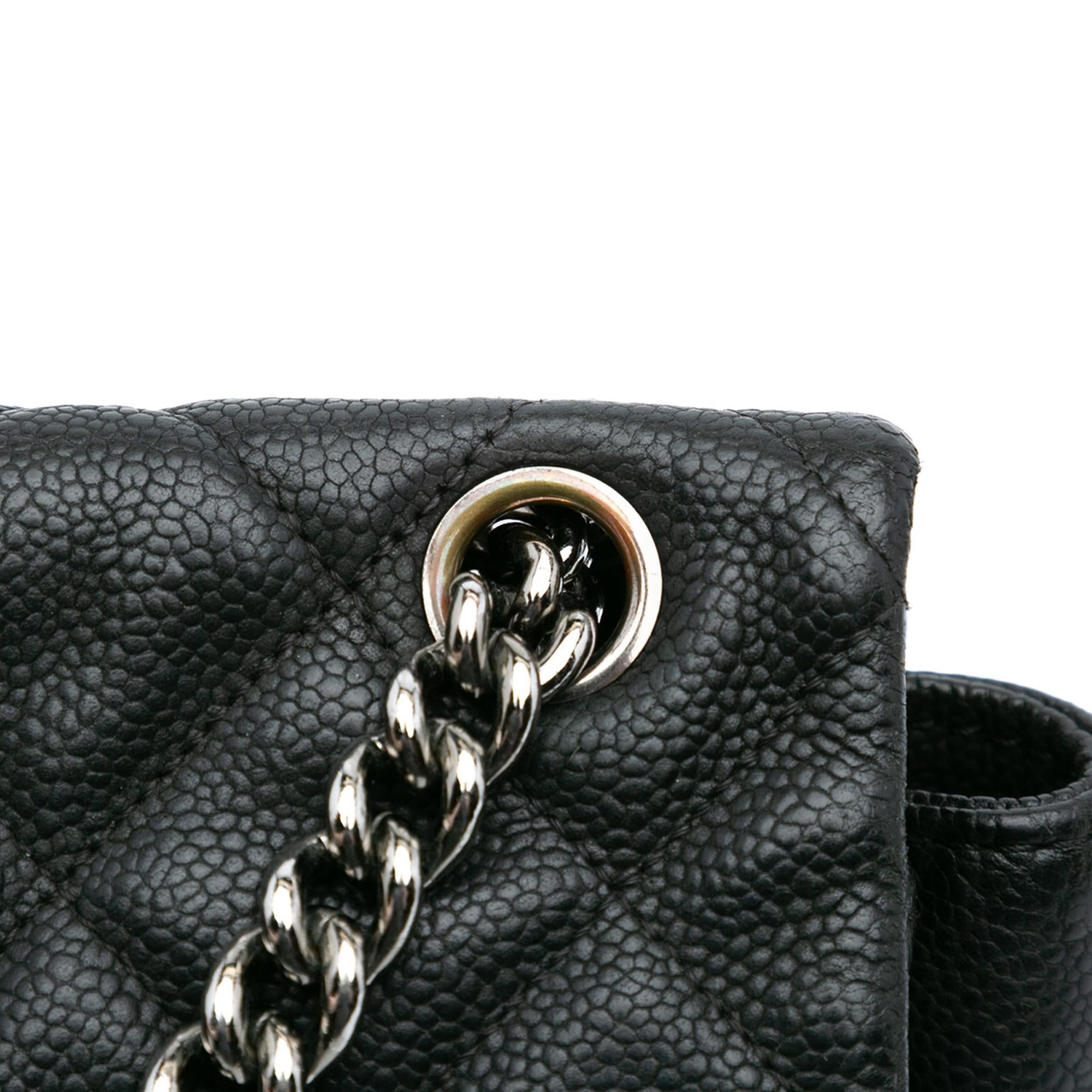 Chanel Quilted Iridescent Caviar Lady Pearly Flap