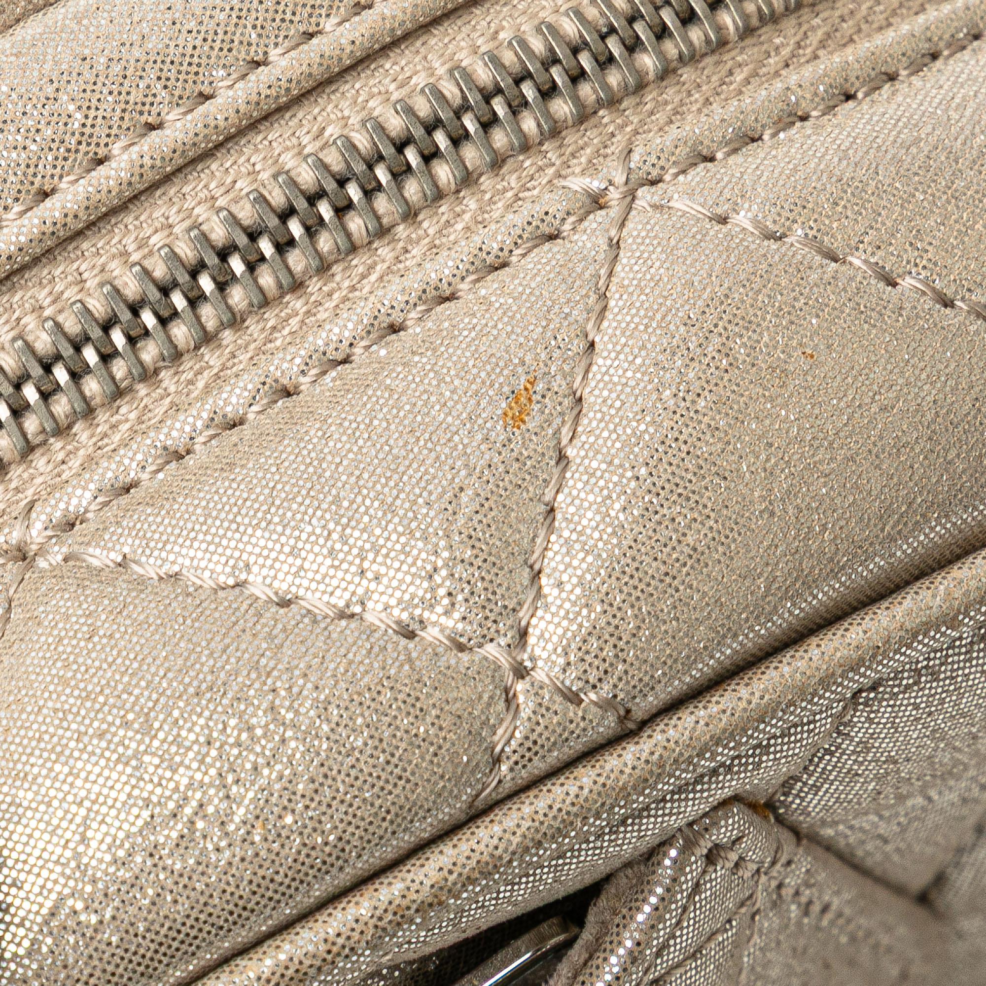 Chanel Quilted Iridescent Lambskin Wristlet Clutch