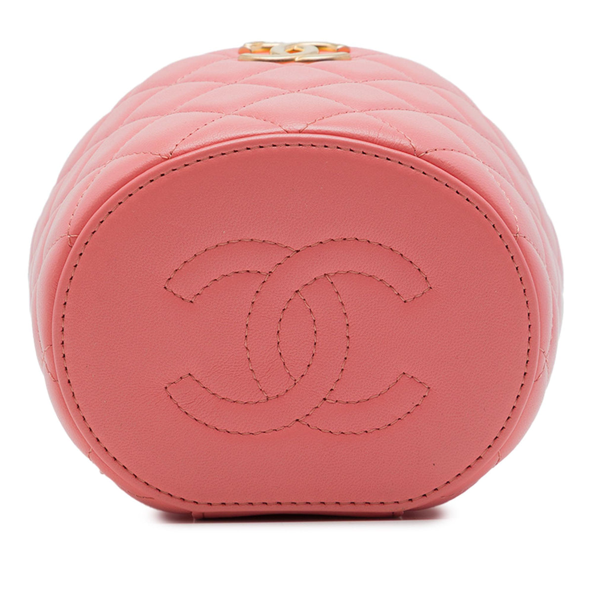 Chanel Quilted Lambskin Afternoon Tea Vanity Case with Chain