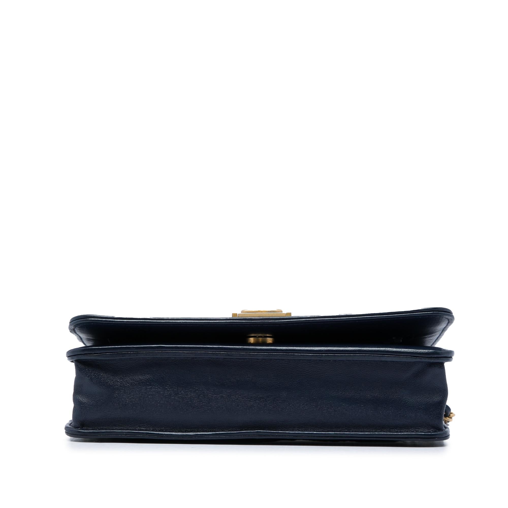 Chanel Quilted Lambskin Boy Wallet On Chain