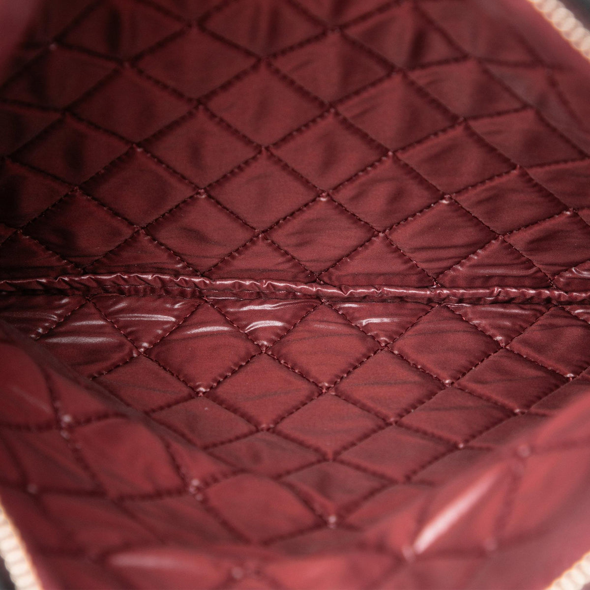 Chanel Quilted Lambskin CC Beauty Foldover Clutch