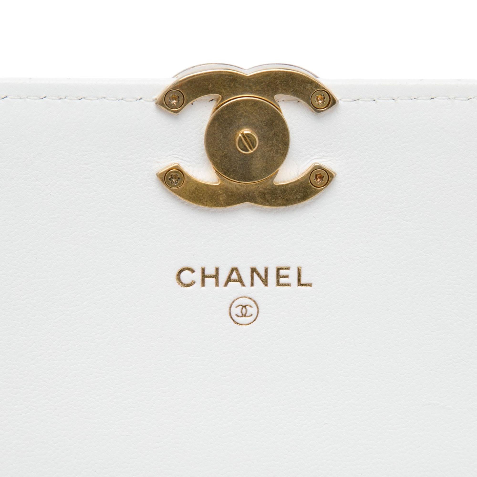 Chanel Quilted Lambskin Candy Chain Clutch with Chain