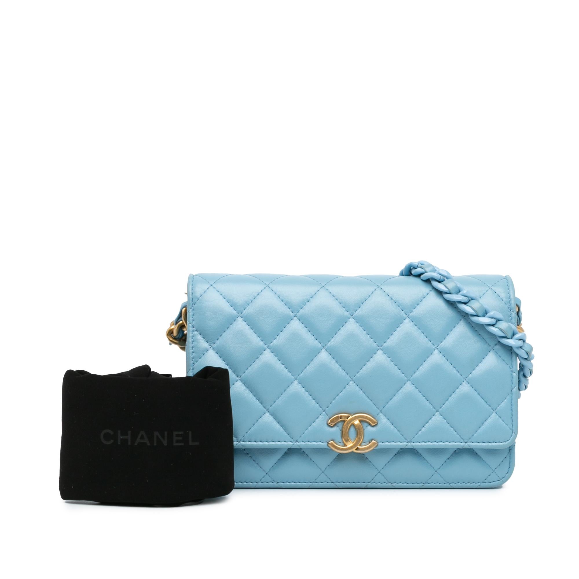 Chanel Quilted Lambskin Candy Chain Wallet on Chain