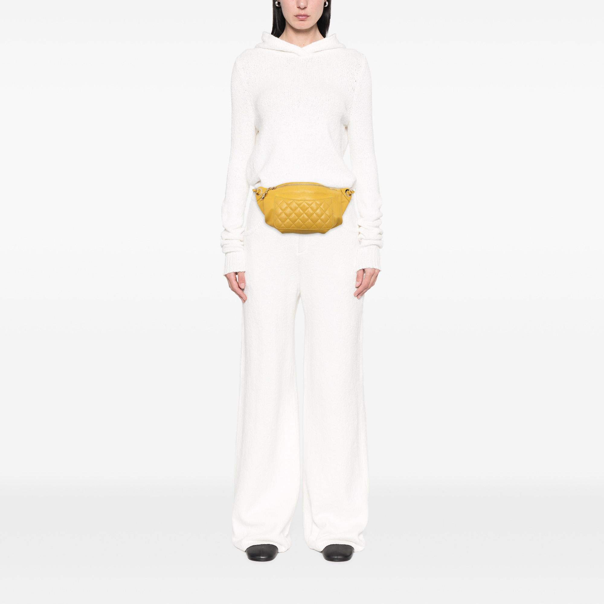 Chanel Quilted Lambskin Classic Bi Waist Bag