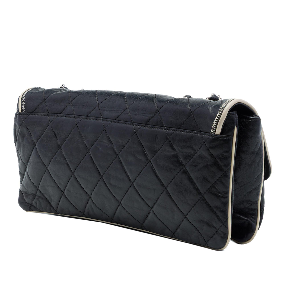 Chanel Quilted Lambskin East West Mademoiselle Flap