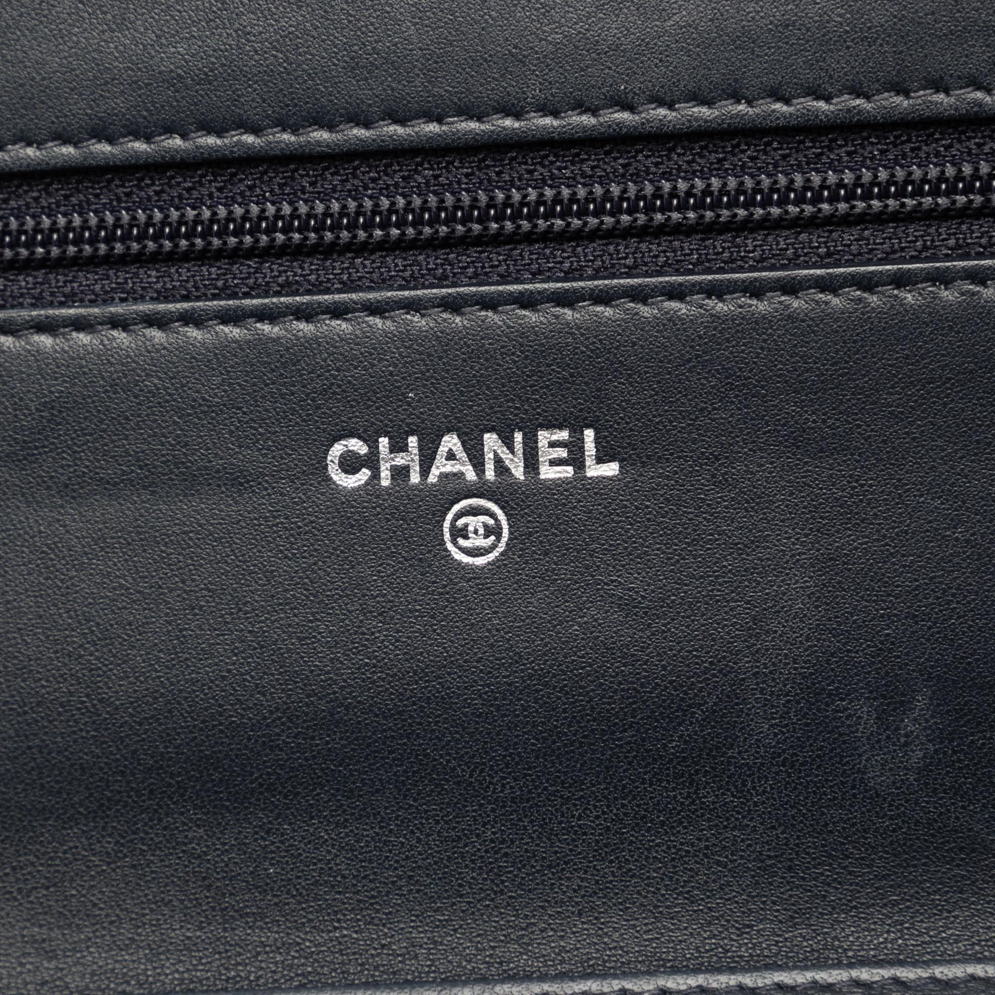 Chanel Quilted Lambskin Golden Class Wallet On Chain