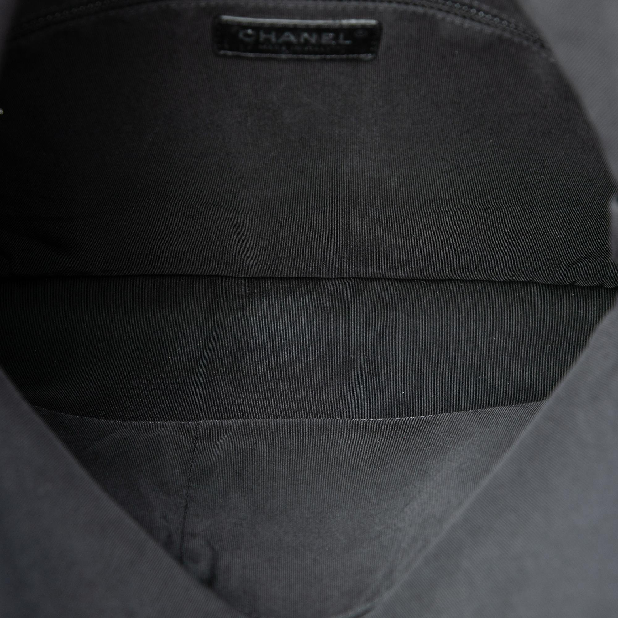 Chanel Quilted Lambskin Grip Clutch