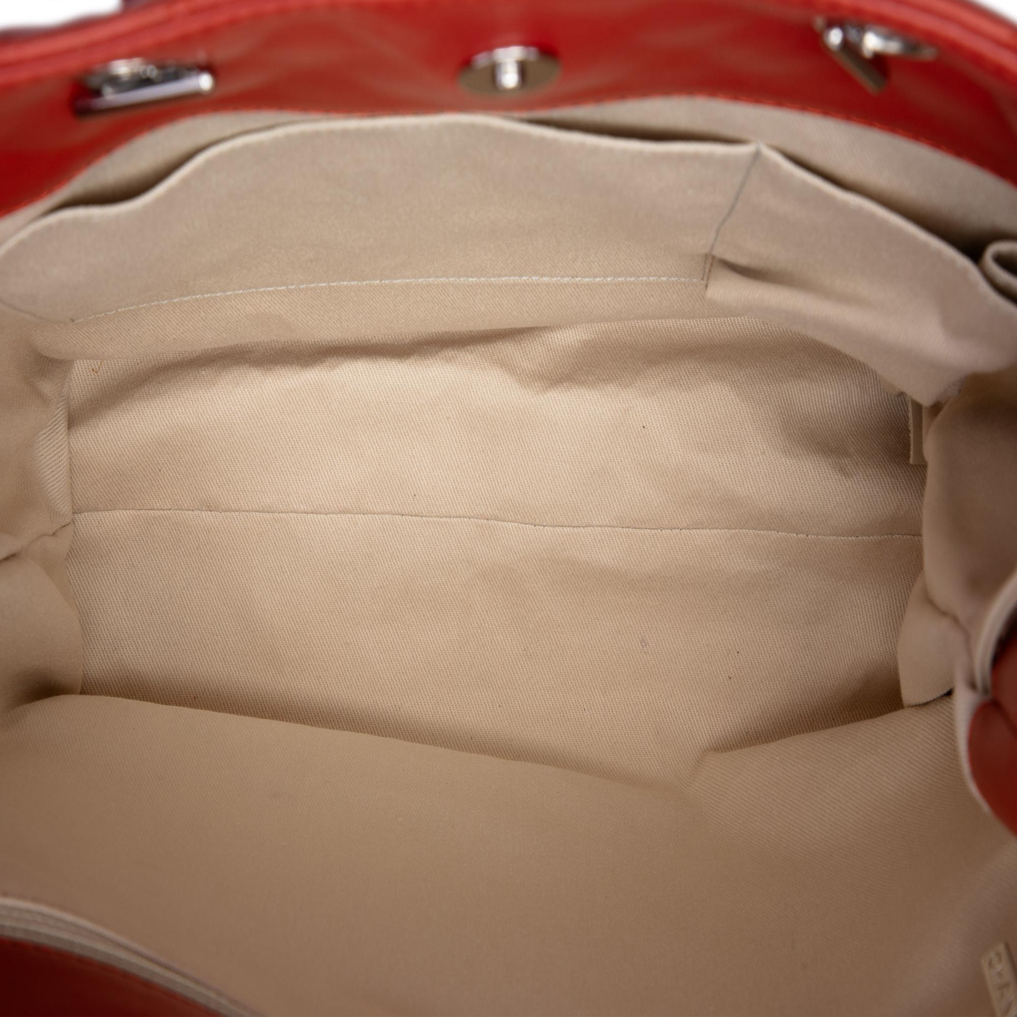 Chanel Quilted Lambskin In The Business North South Tote