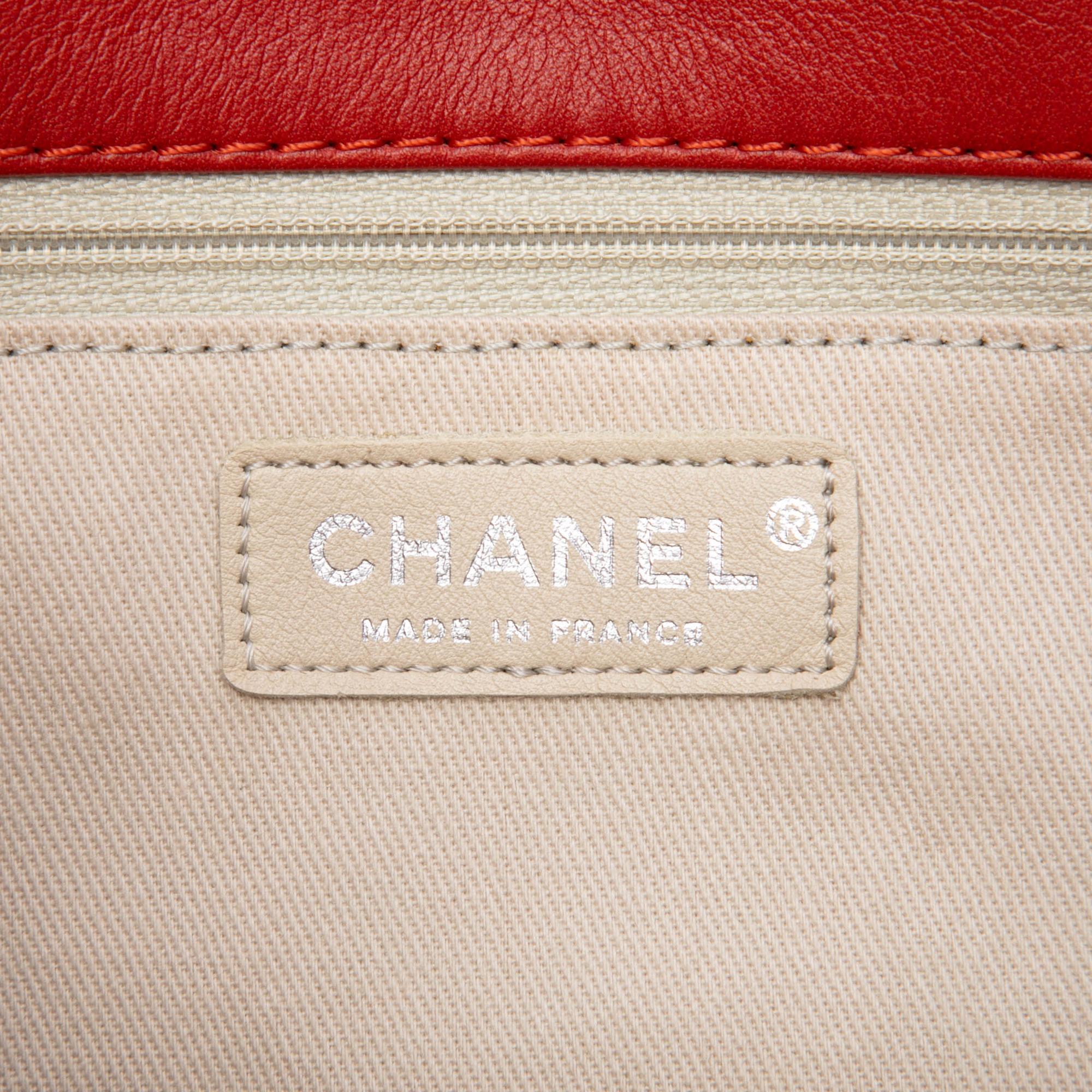 Chanel Quilted Lambskin In The Business North South Tote