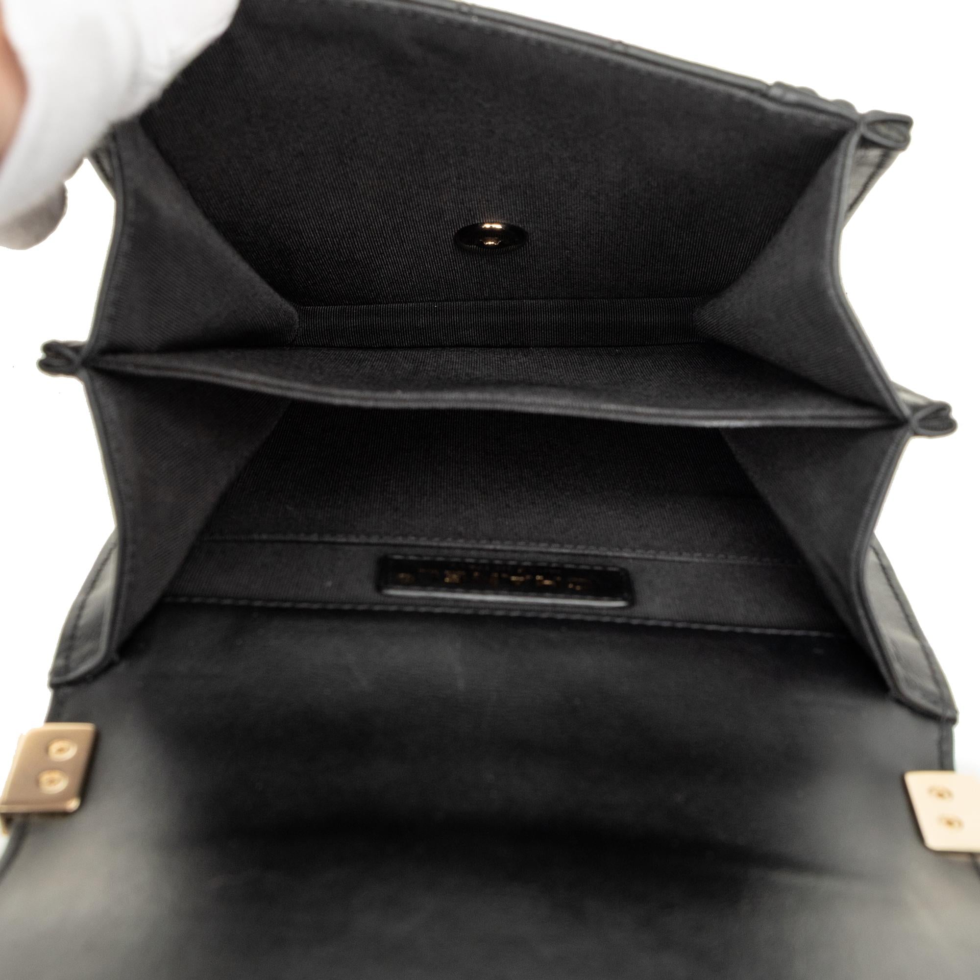 Chanel Quilted Lambskin North South Boy Flap