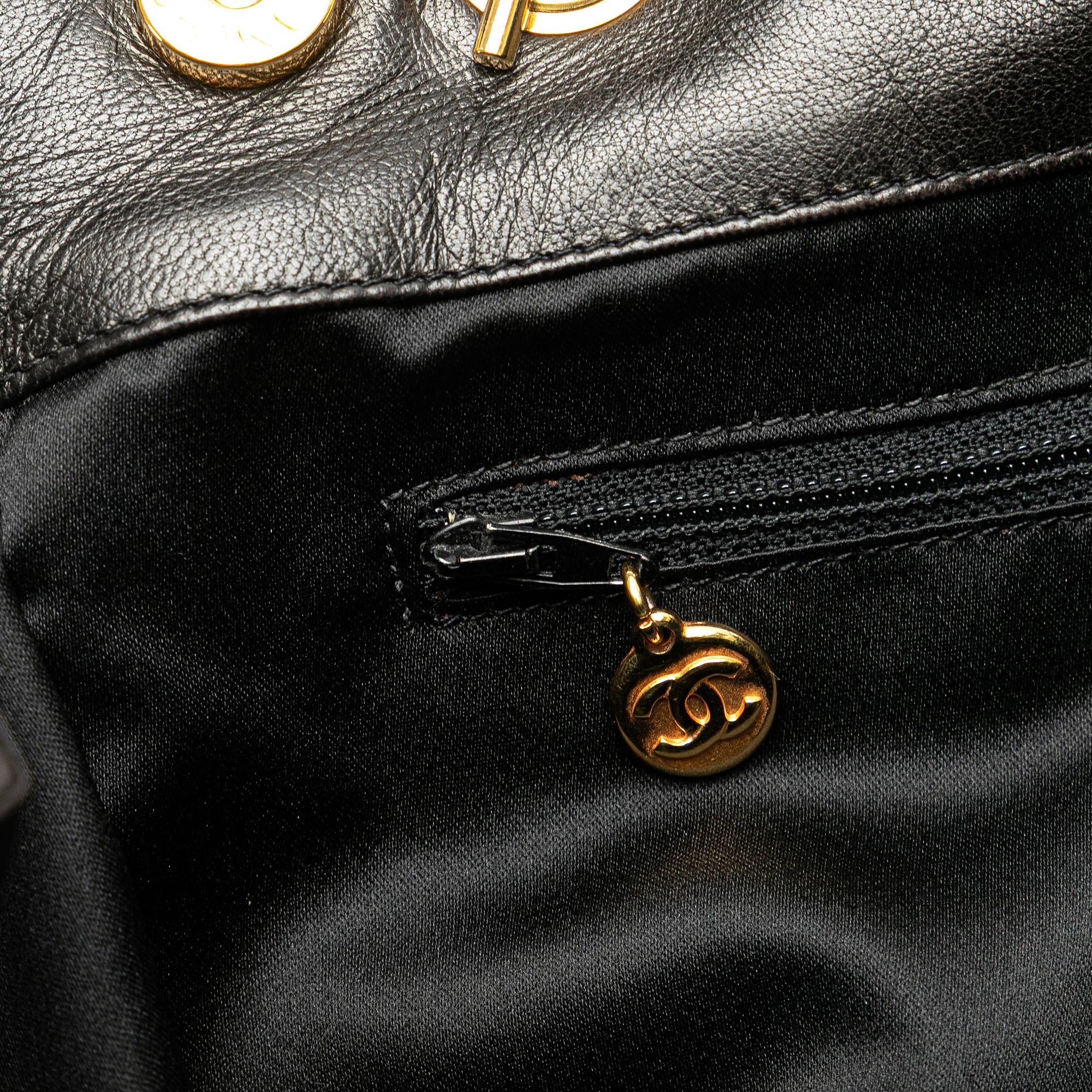 Chanel Quilted Lambskin Tassel Chain Tote
