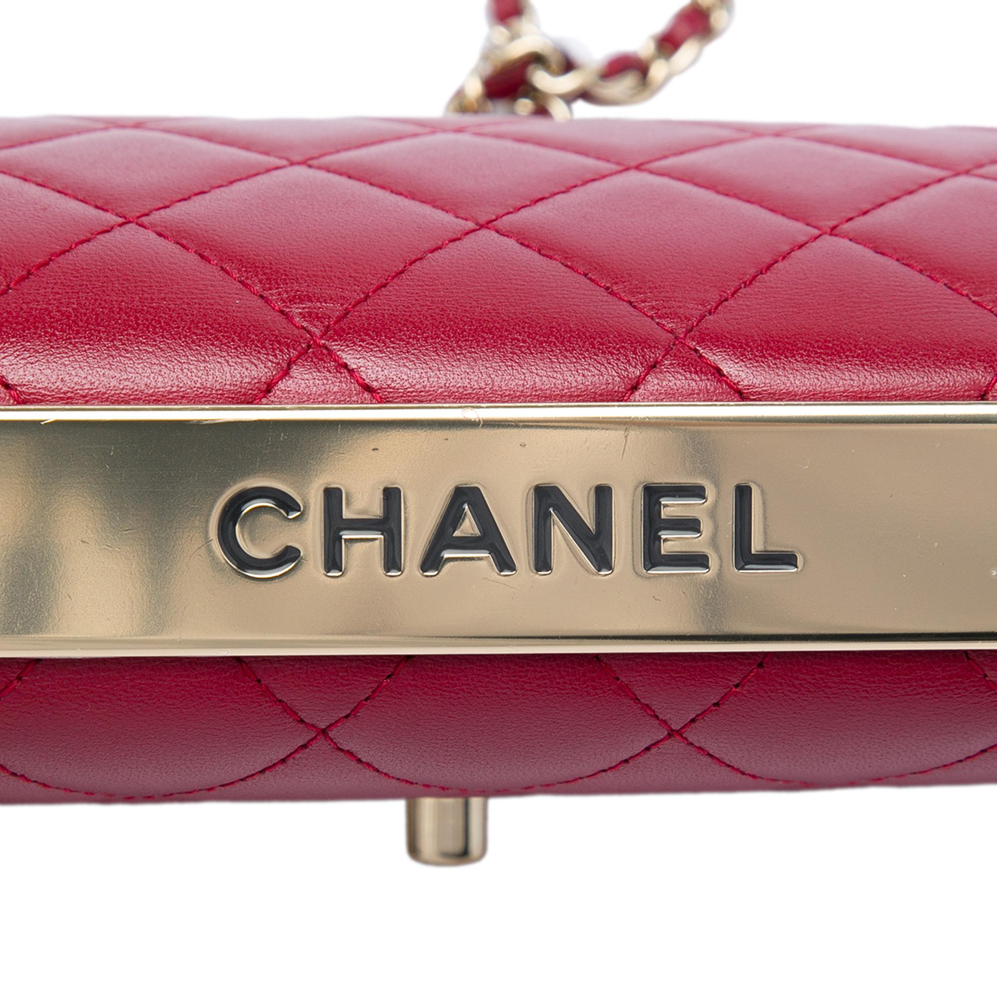 Chanel Quilted Lambskin Trendy CC Wallet On Chain