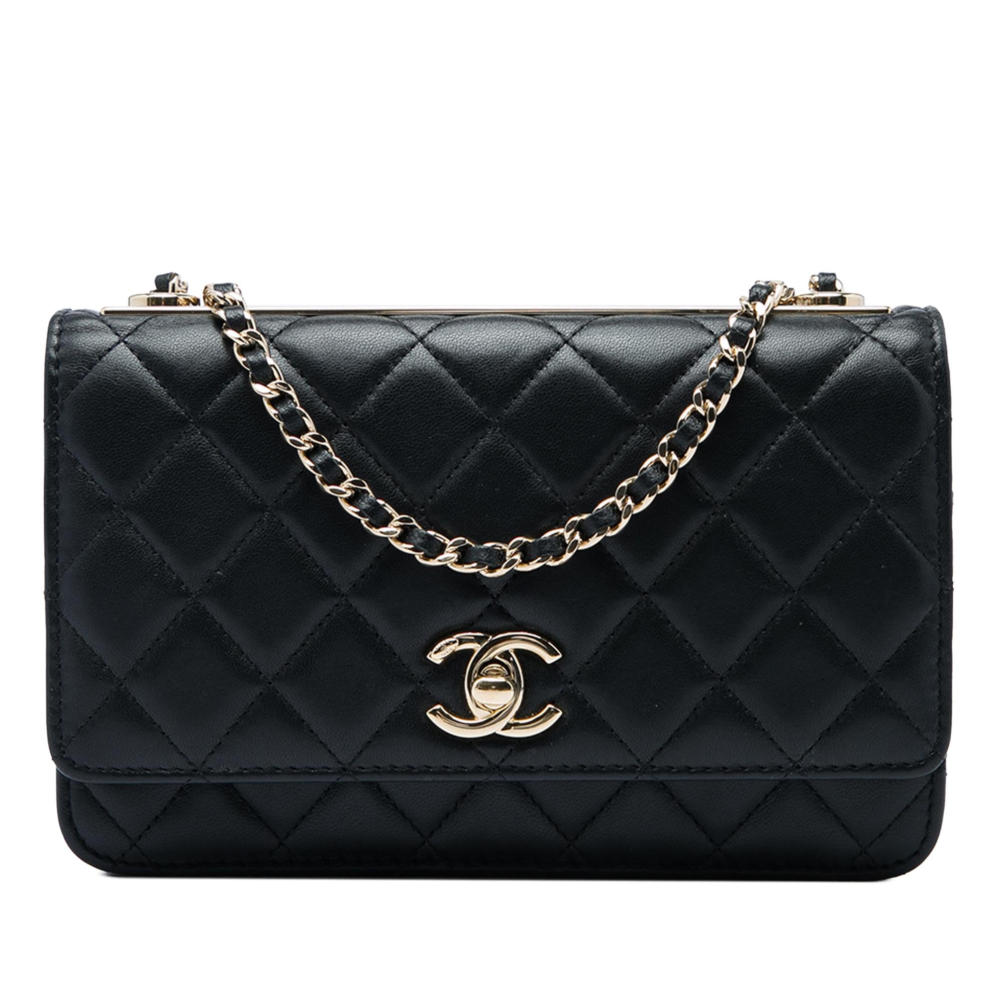 Chanel Quilted Lambskin Trendy CC Wallet On Chain