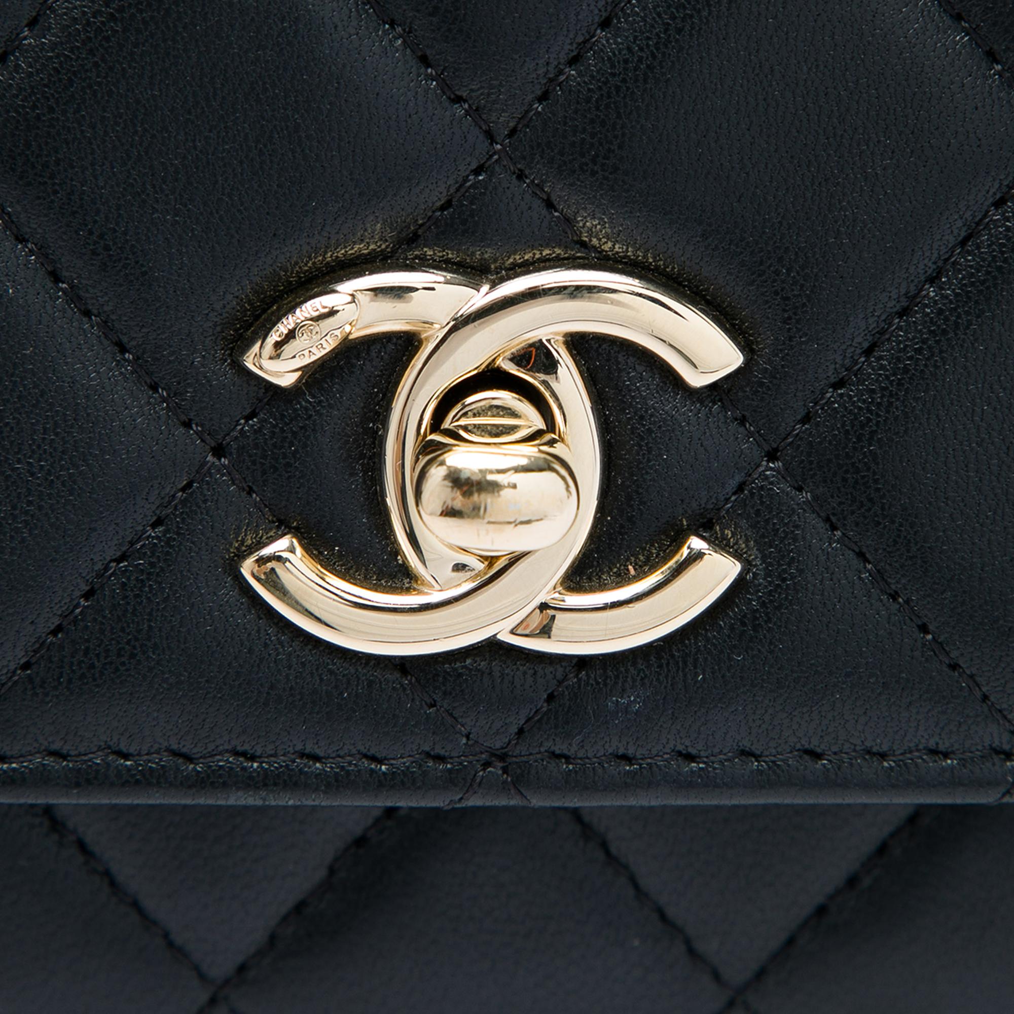 Chanel Quilted Lambskin Trendy CC Wallet On Chain