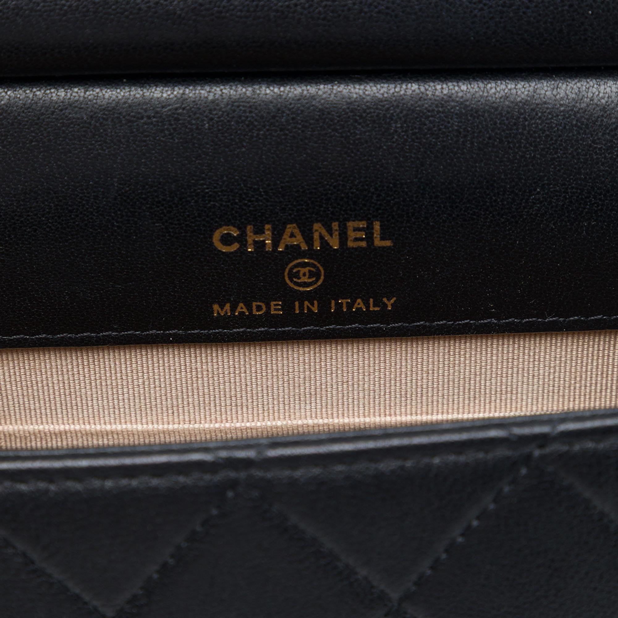 Chanel Quilted Lambskin Vertical Chic Pearls Flap