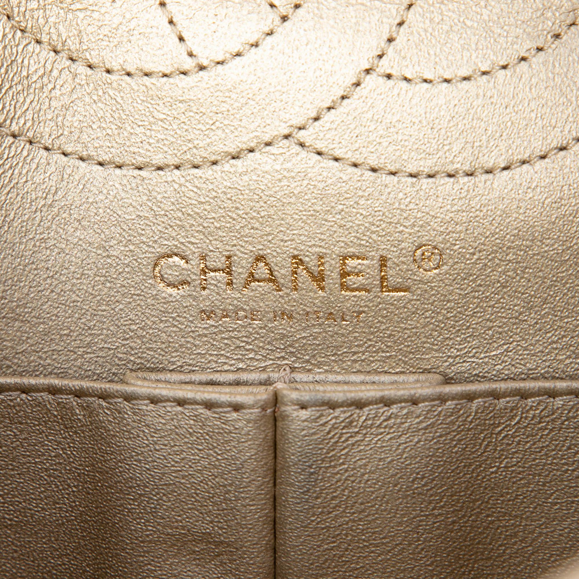 Chanel Quilted Metallic Aged Calfskin Reissue 2.55 Double Flap 226