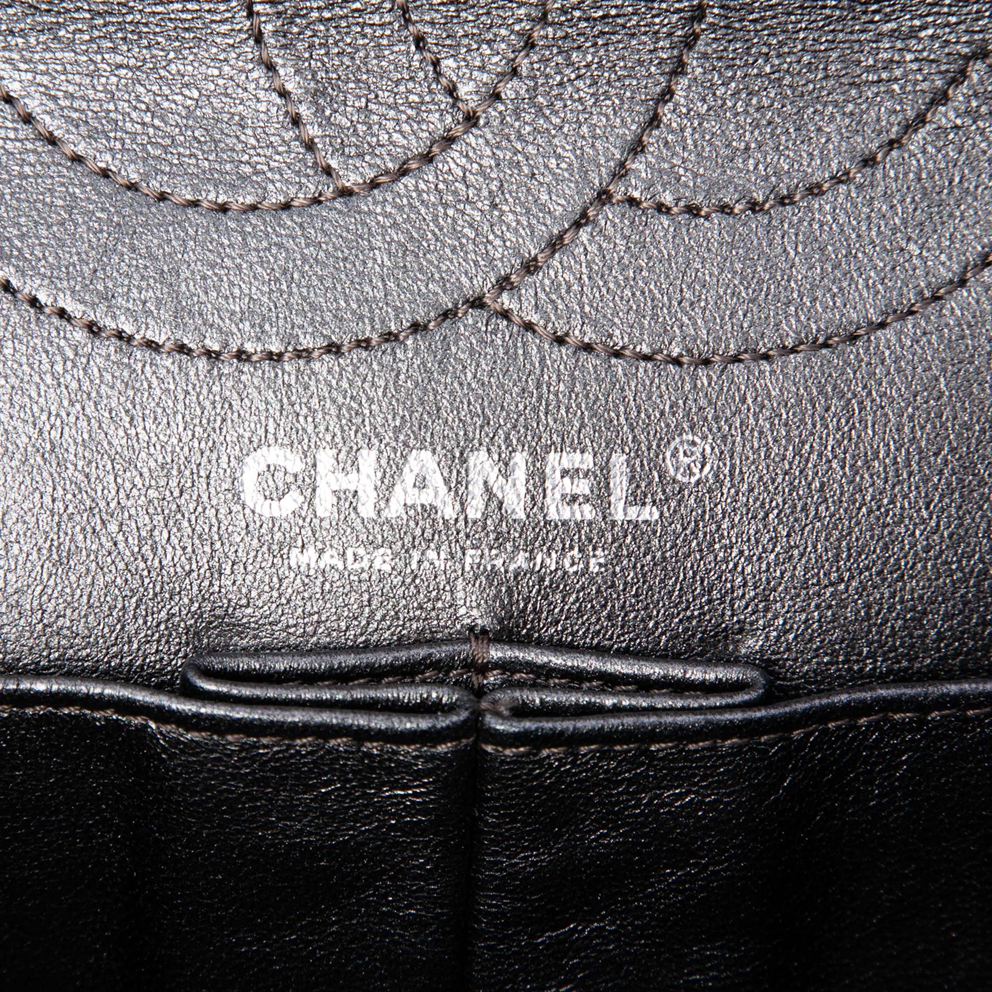 Chanel Quilted Metallic Aged Calfskin Reissue 2.55 Double Flap 226