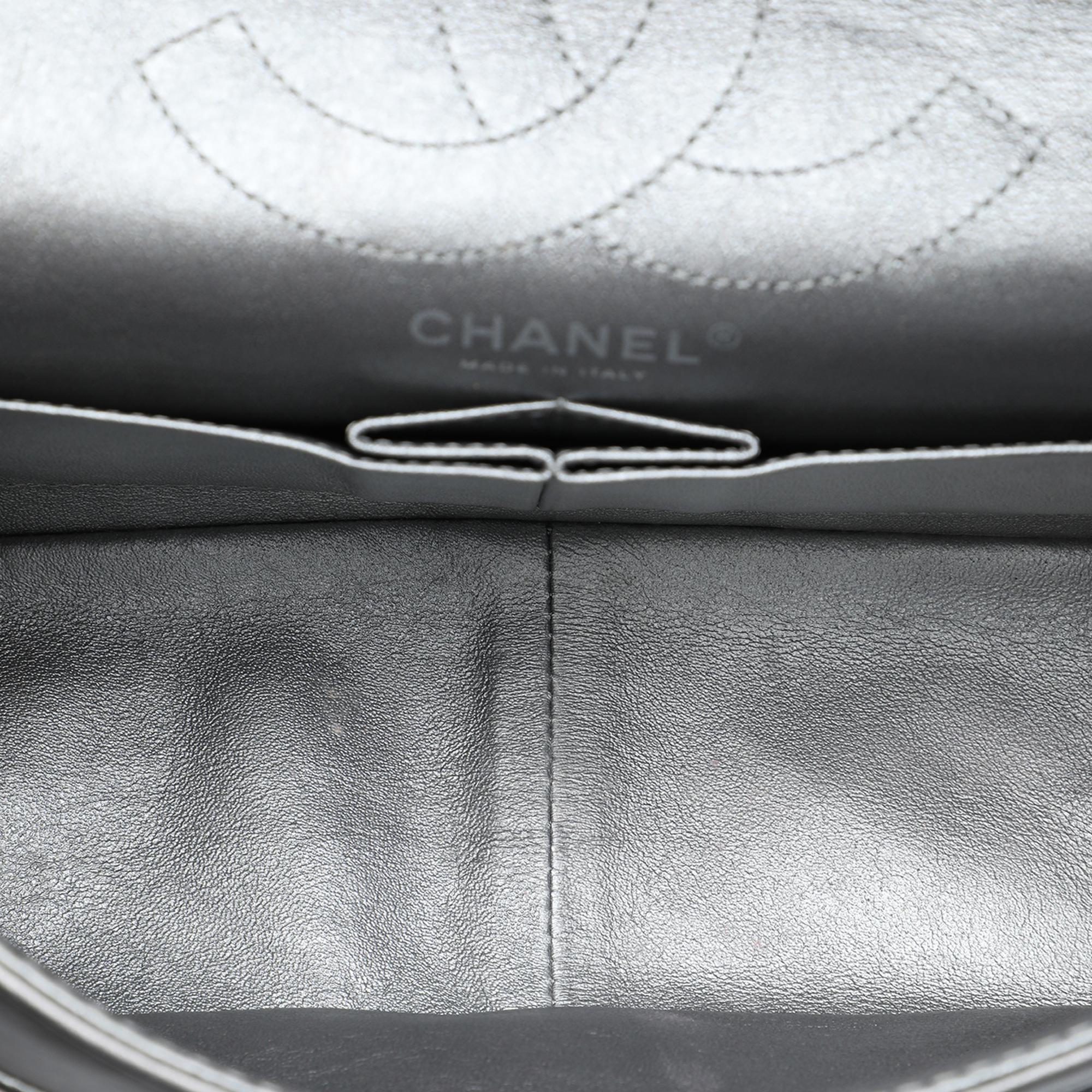 Chanel Quilted Metallic Aged Calfskin Reissue 2.55 Double Flap 226
