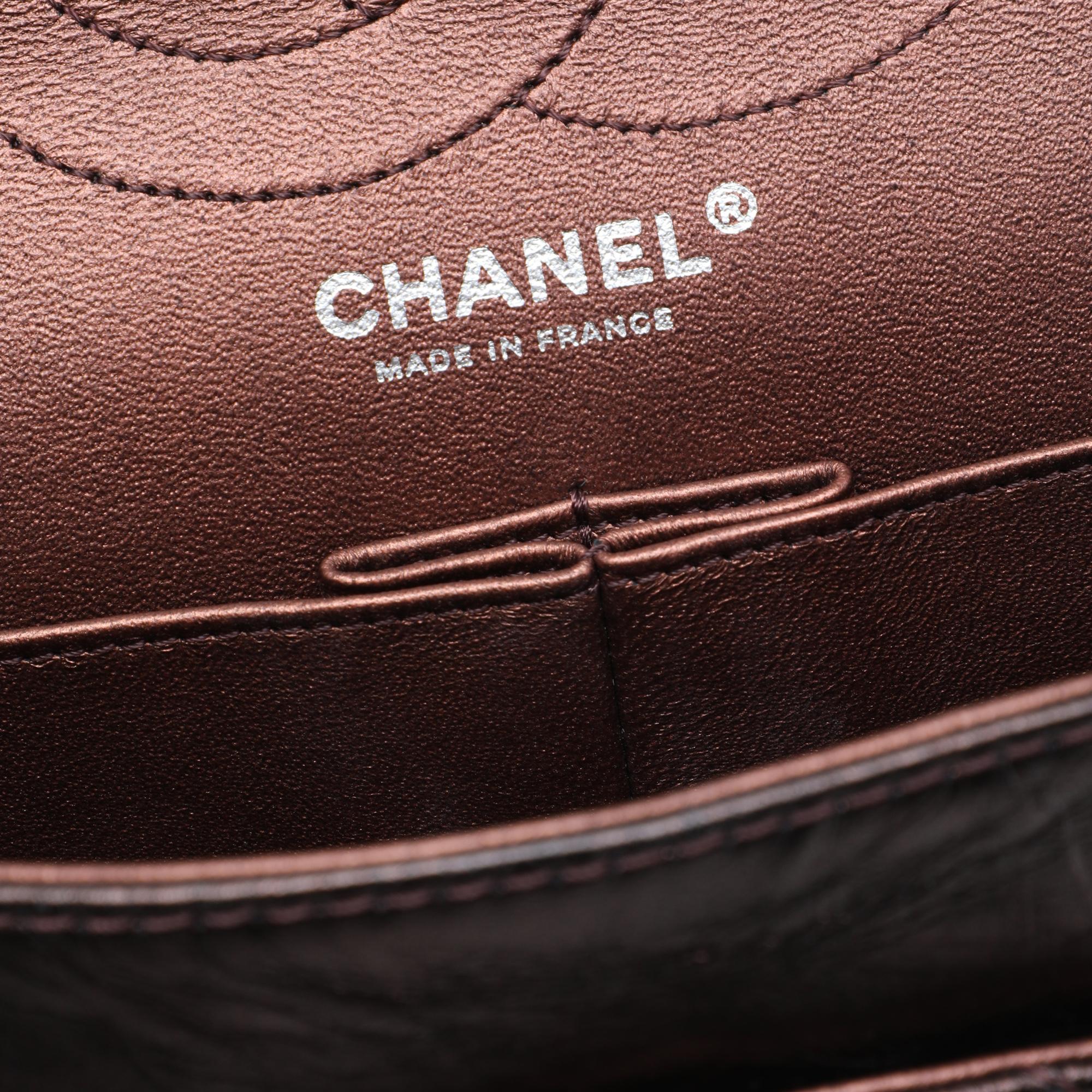 Chanel Quilted Metallic Aged Calfskin Reissue 2.55 Double Flap 226