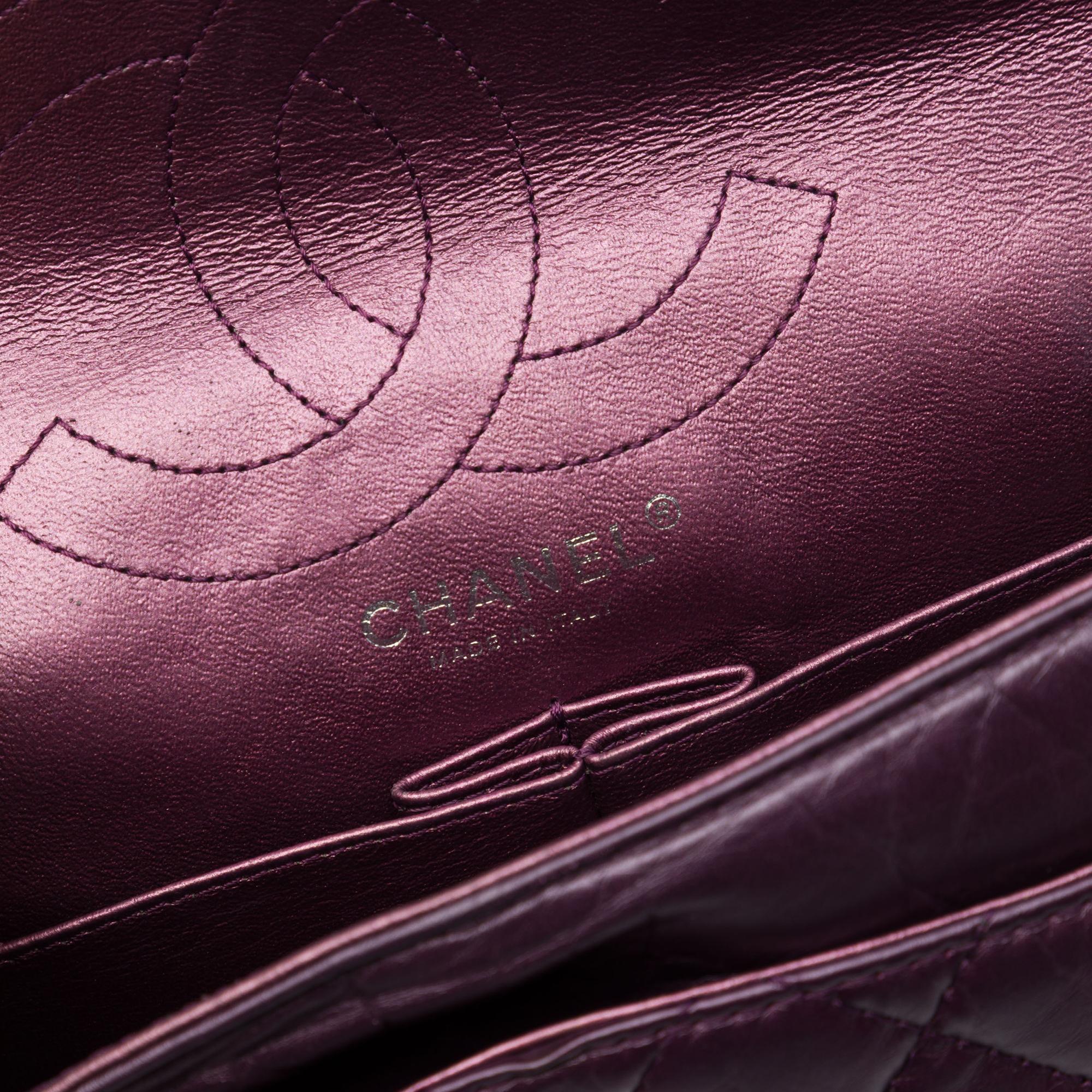 Chanel Quilted Metallic Aged Calfskin Reissue 2.55 Double Flap 226