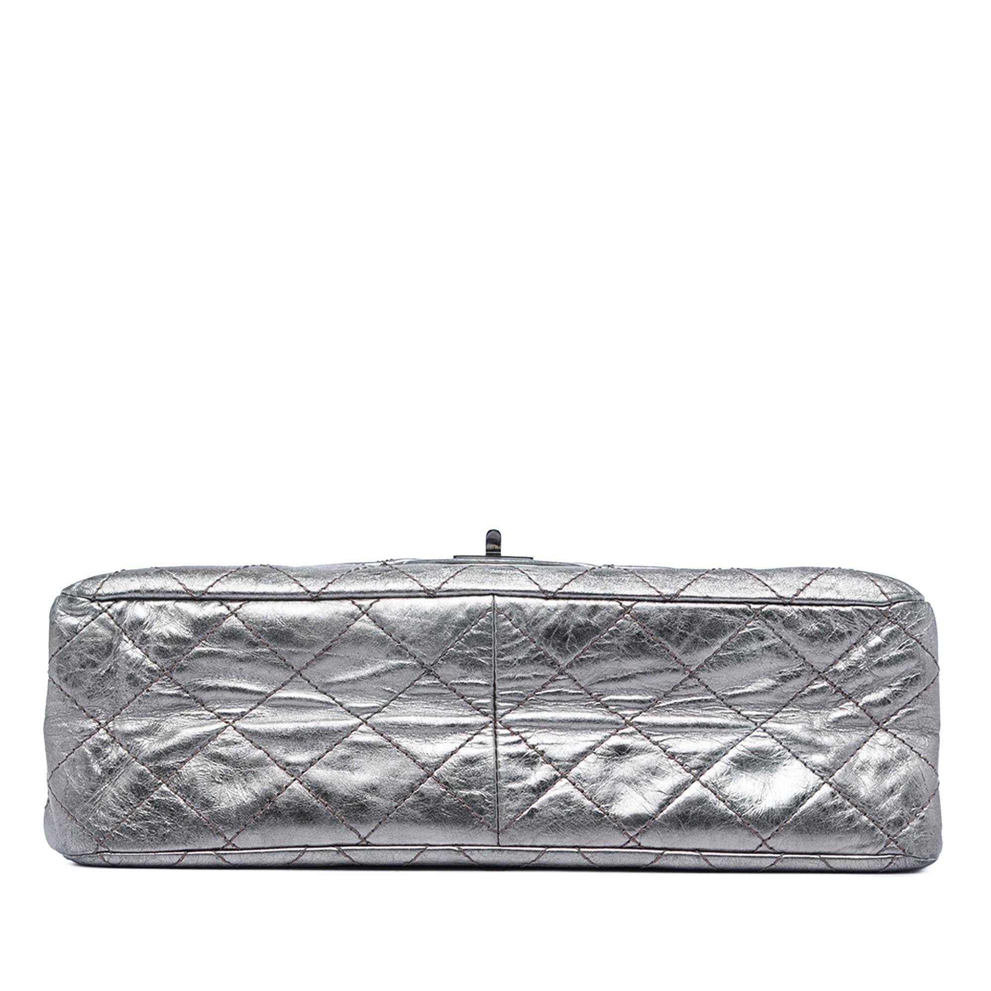 Chanel Quilted Metallic Aged Calfskin Reissue 2.55 Double Flap 227