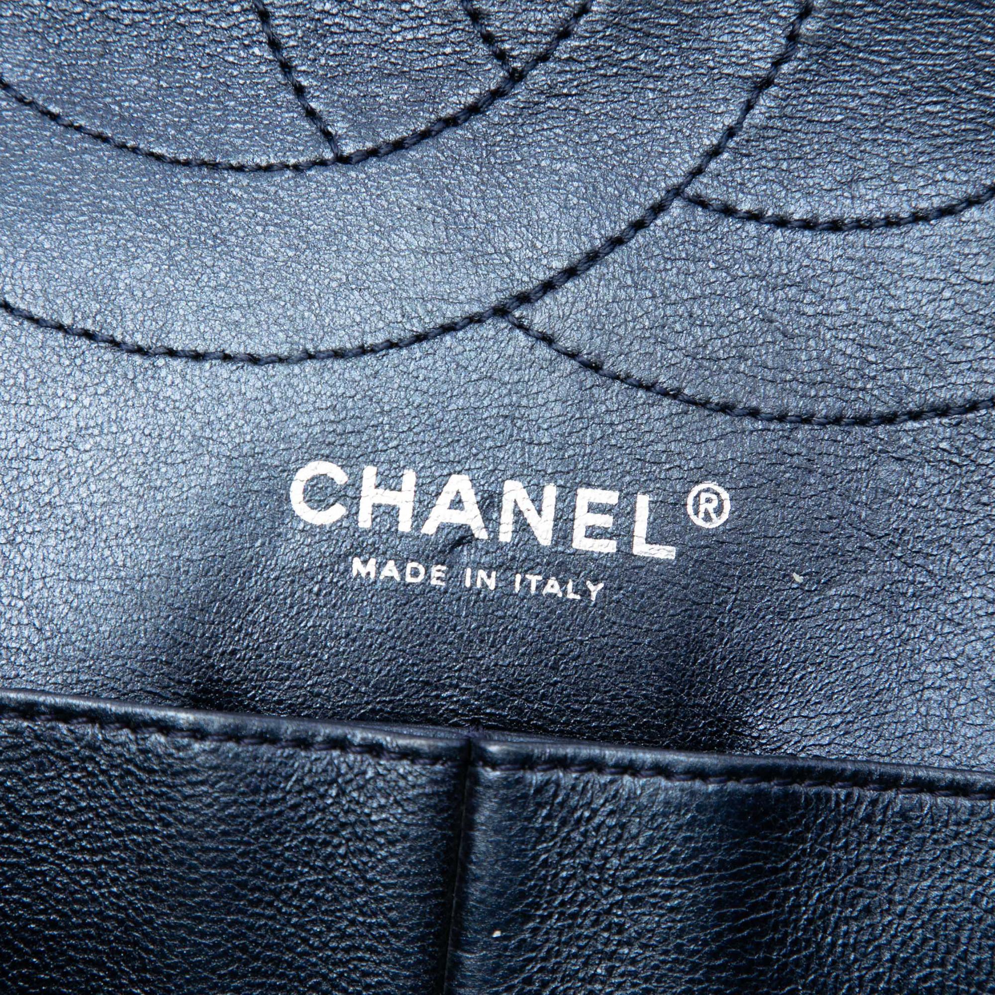 Chanel Quilted Metallic Aged Calfskin Reissue 2.55 Double Flap 227