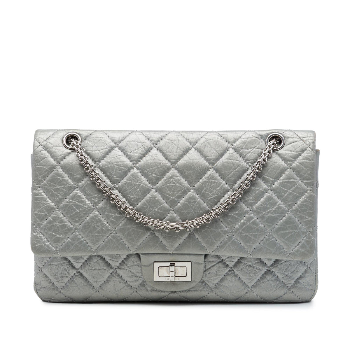 Chanel Quilted Metallic Aged Calfskin Reissue 2.55 Double Flap 227