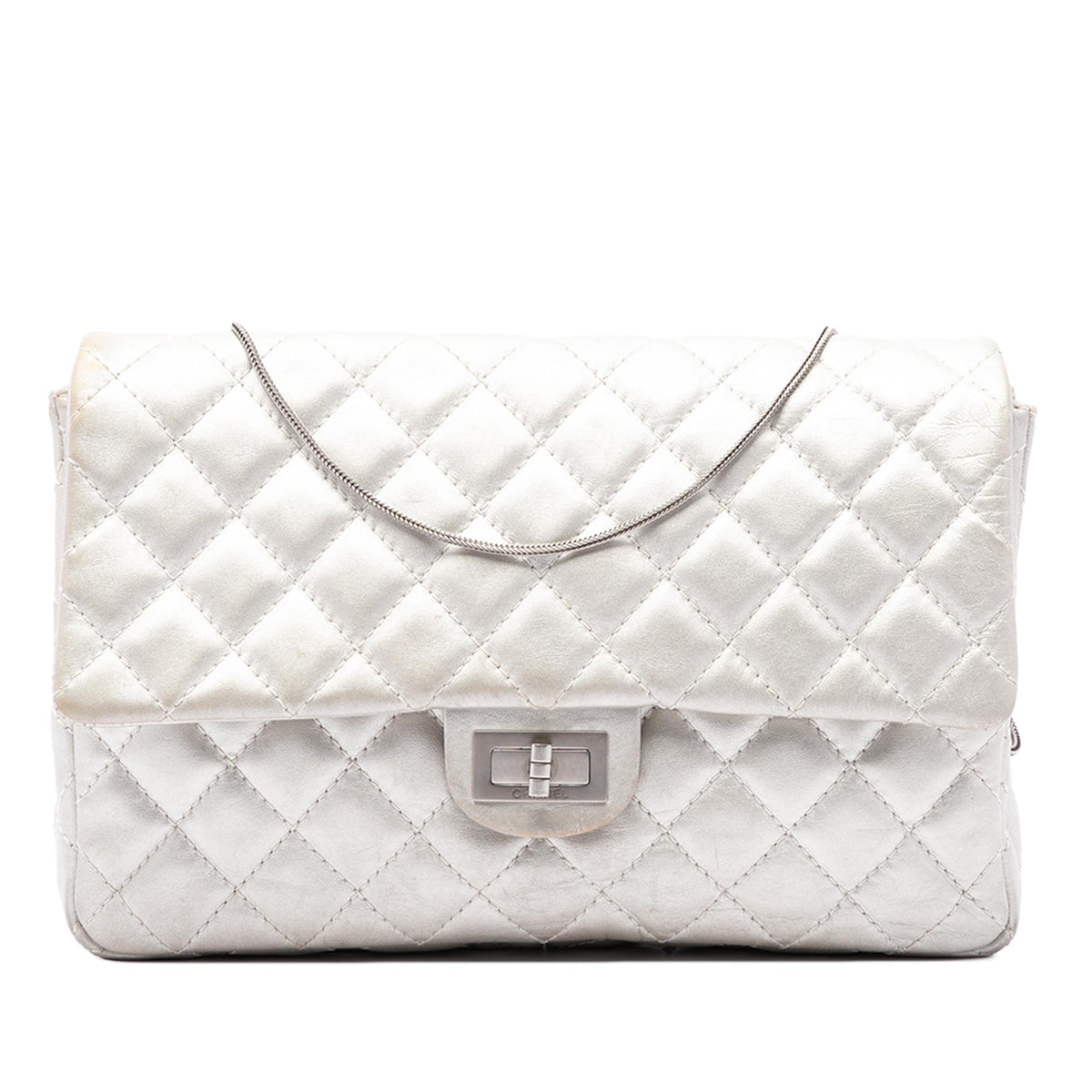Chanel Quilted Metallic Calfskin Reissue 2.55 Chain Flap