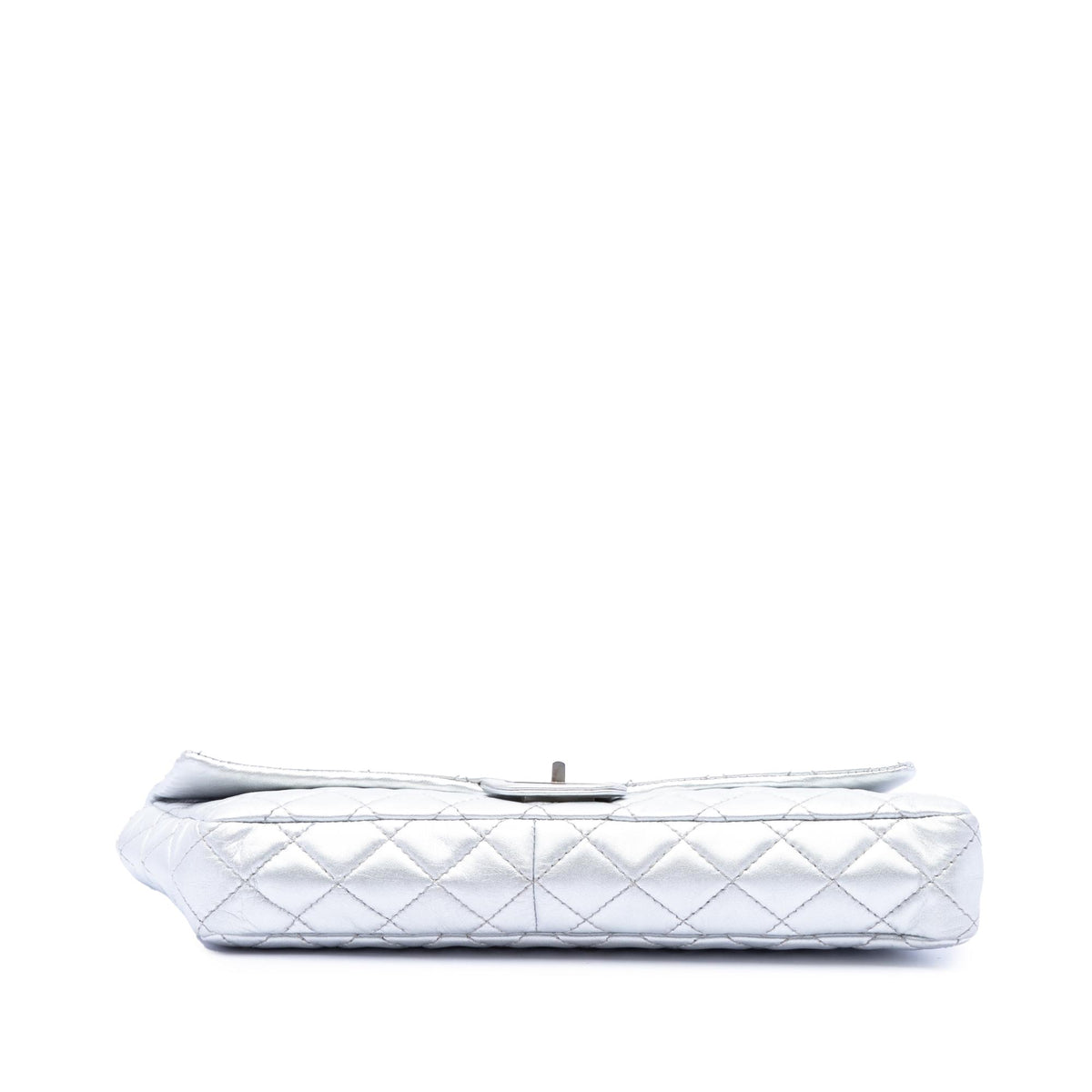 Chanel Quilted Metallic Lambskin Reissue 2.55 Clutch With Chain