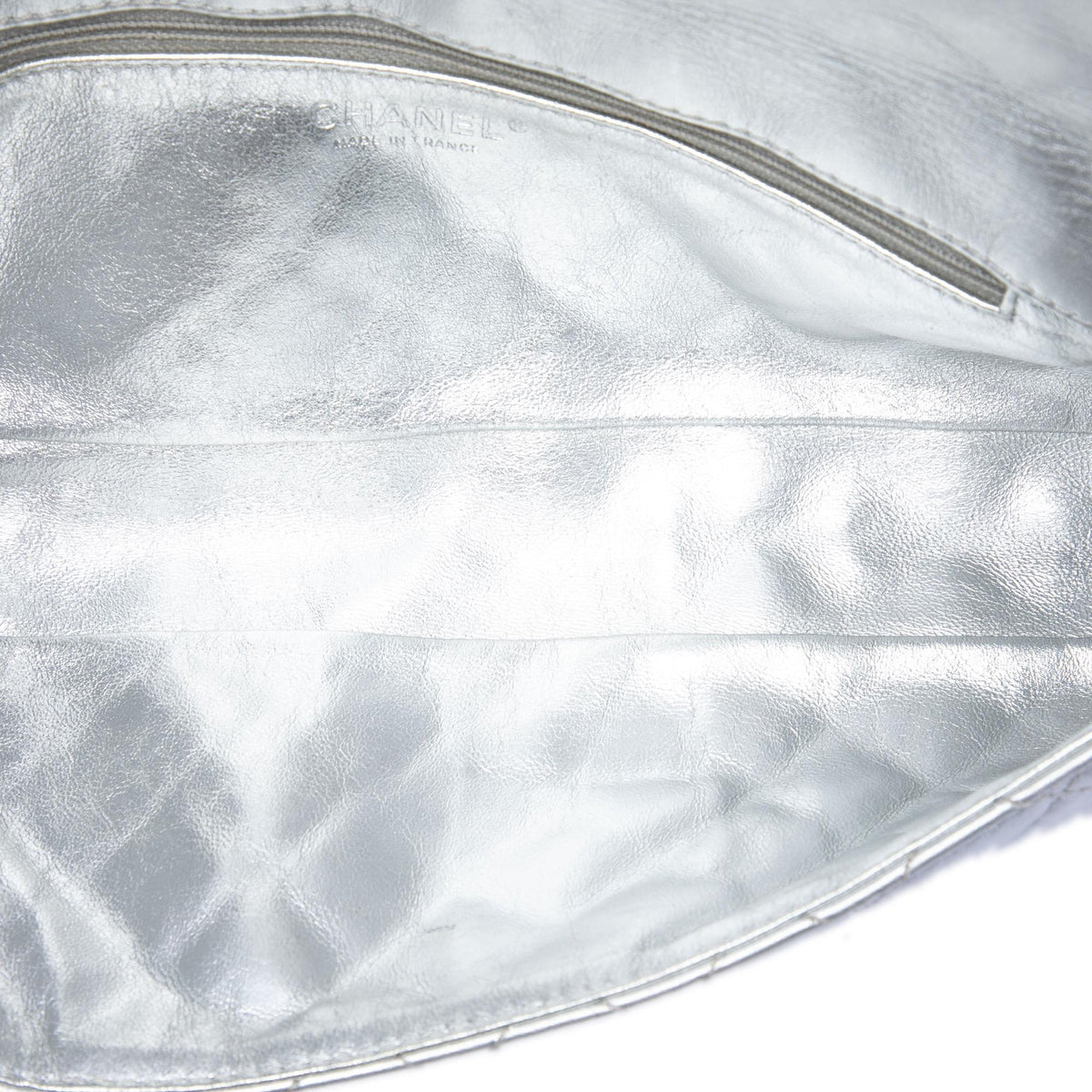 Chanel Quilted Metallic Lambskin Reissue 2.55 Clutch With Chain
