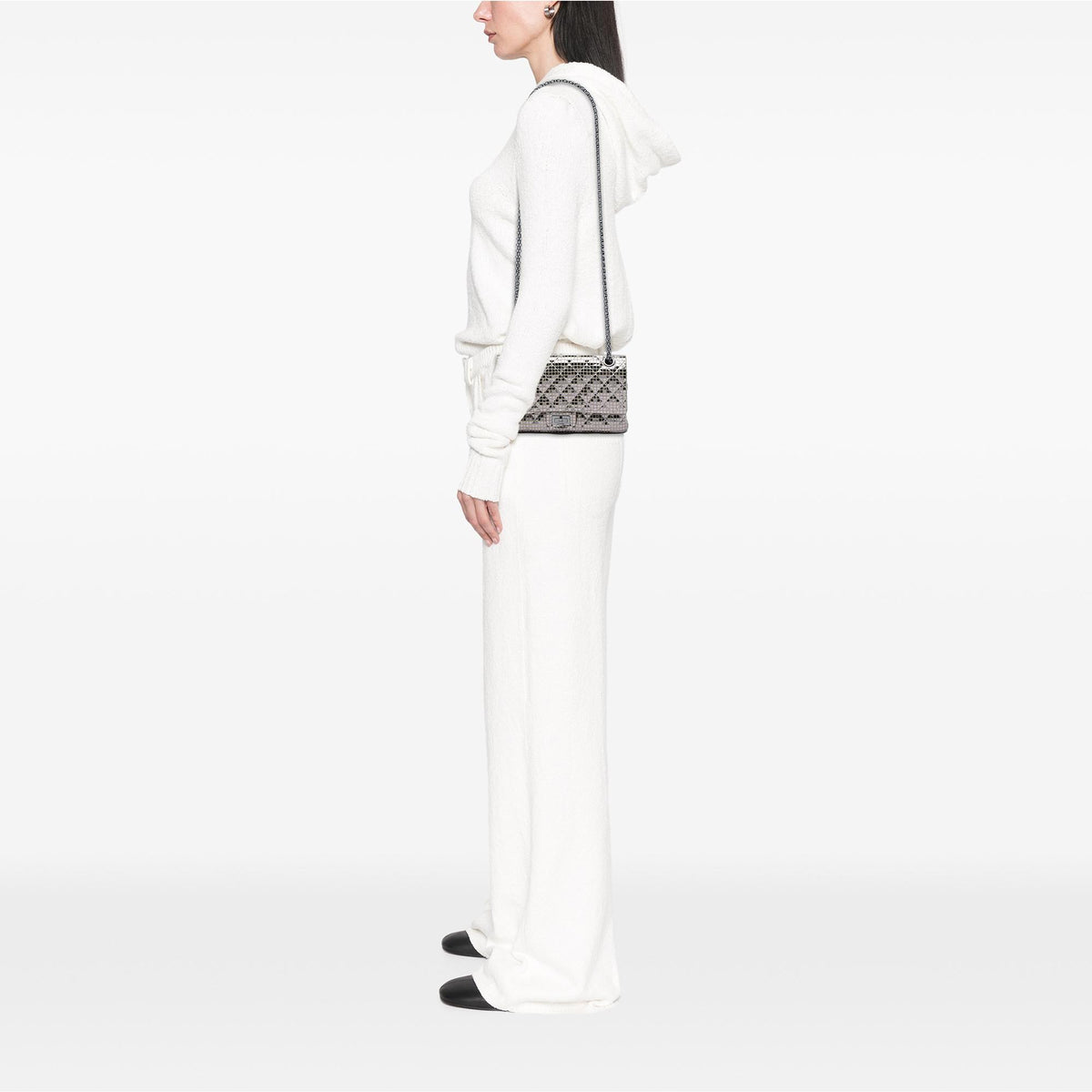 Chanel Quilted Mirror Calfskin and Suede Reissue 2.55 Double Flap 225