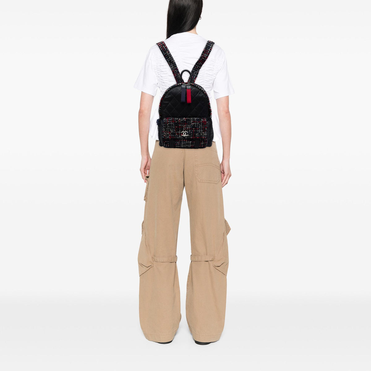 Chanel Quilted Nylon and Tweed Astronaut Essentials Backpack