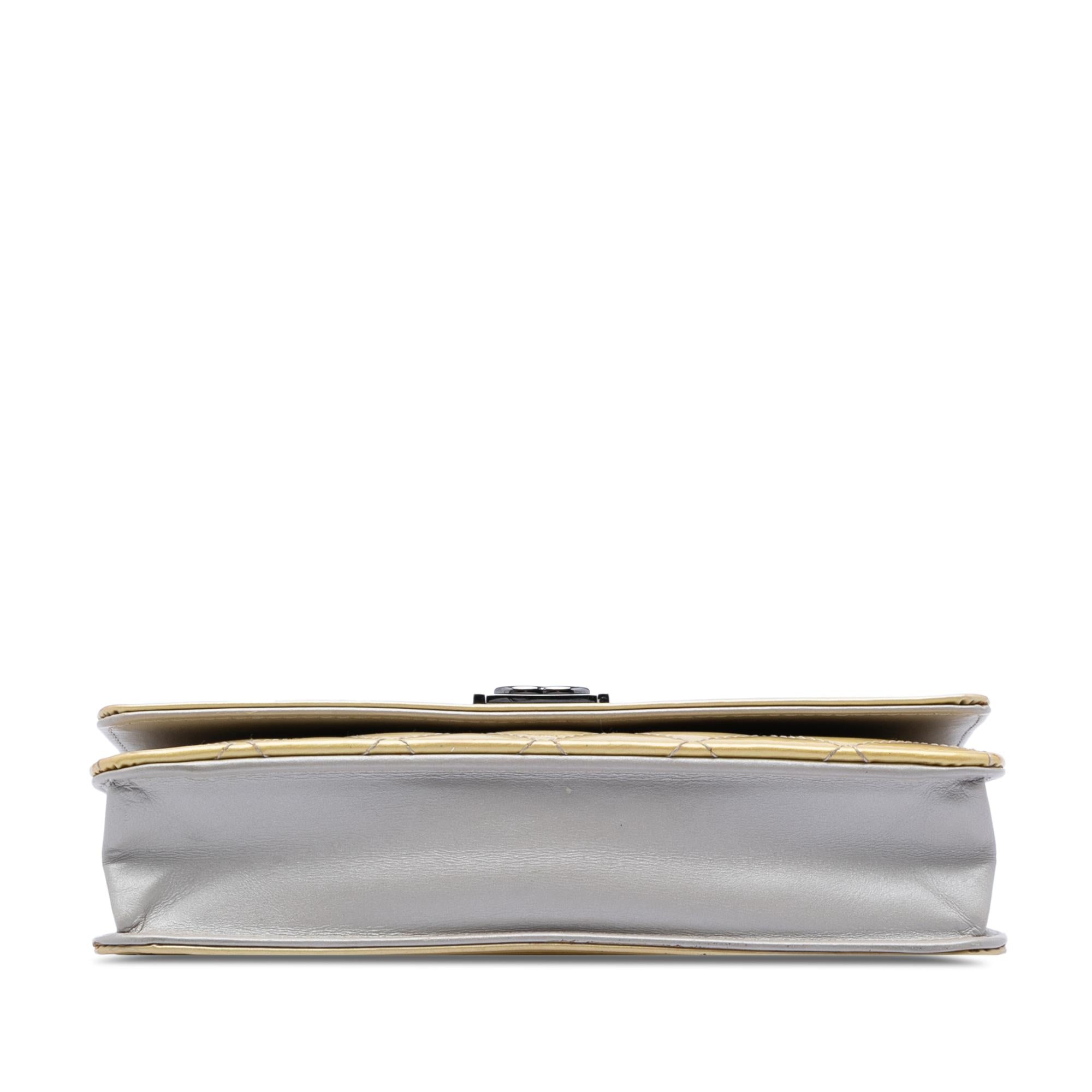 Chanel Quilted Patent Boy Wallet on Chain