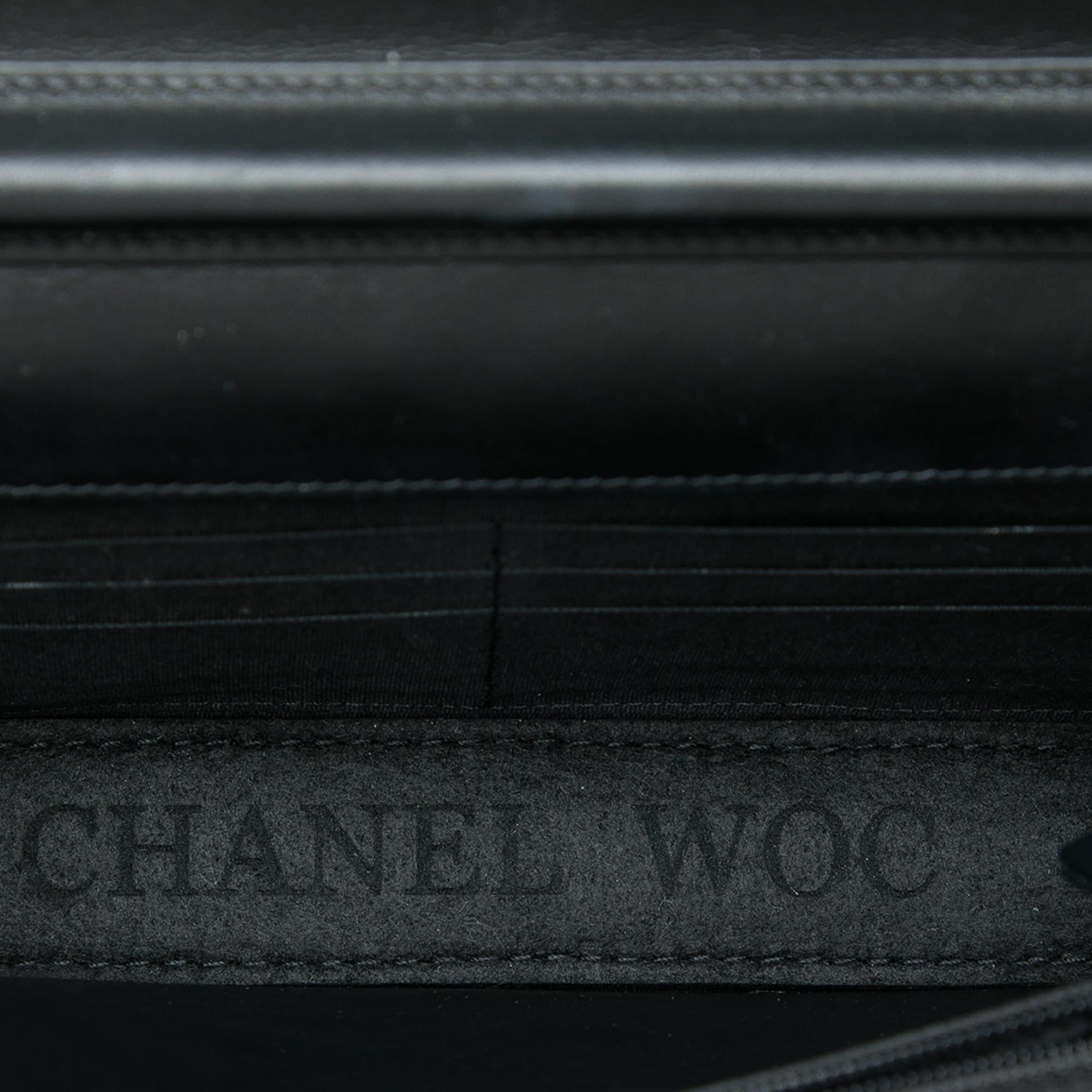 Chanel Quilted Patent Boy Wallet on Chain
