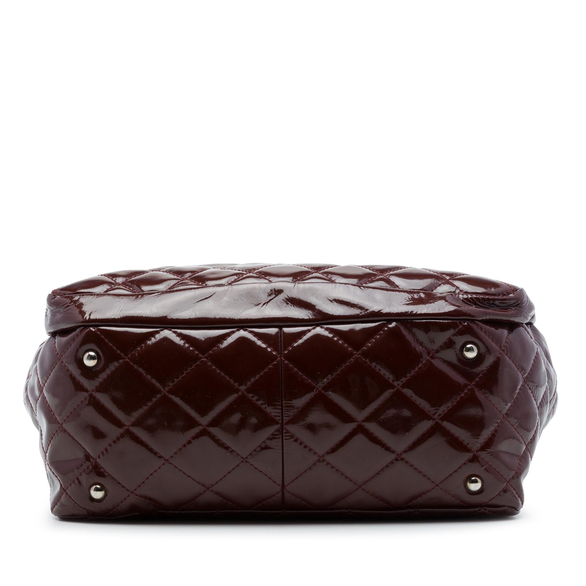 Chanel Quilted Patent Chic and Glitter Ligne Tote