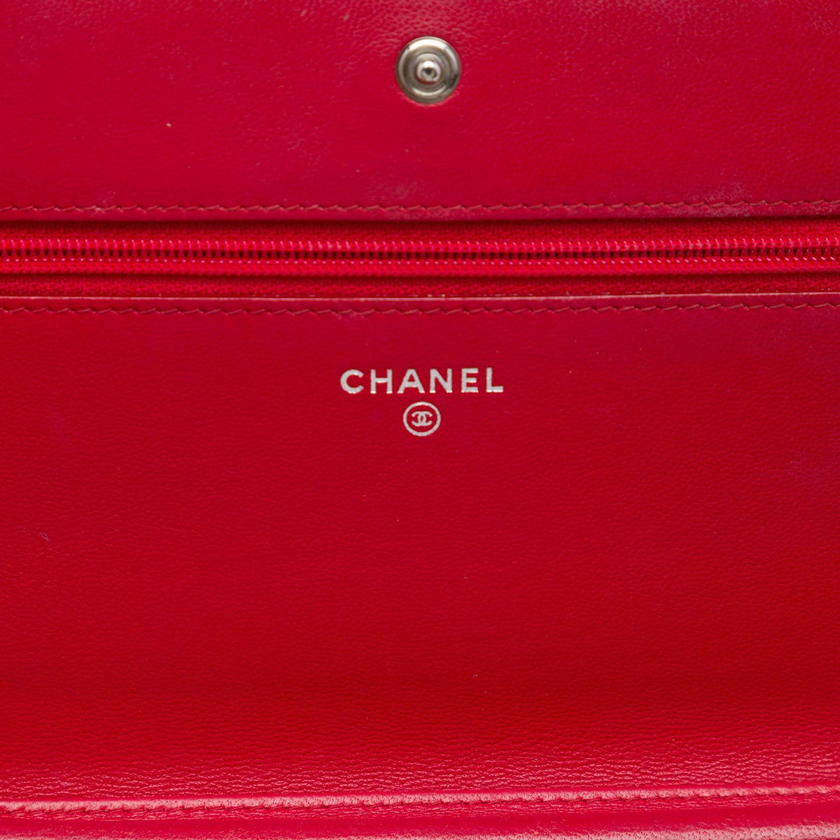 Chanel Quilted Patent Coco Boy Wallet On Chain