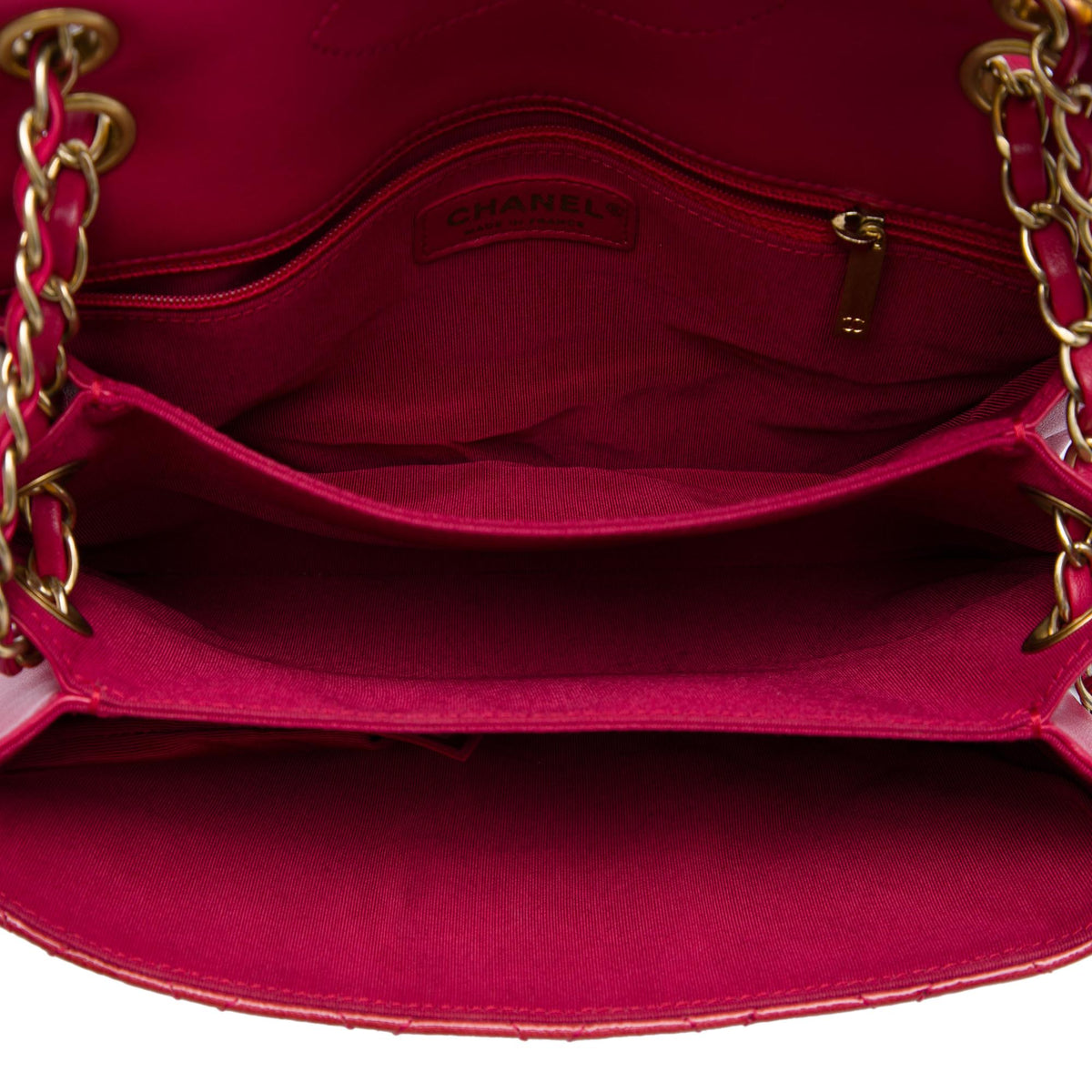 Chanel Quilted Patent Goatskin Pagoda Accordion Flap