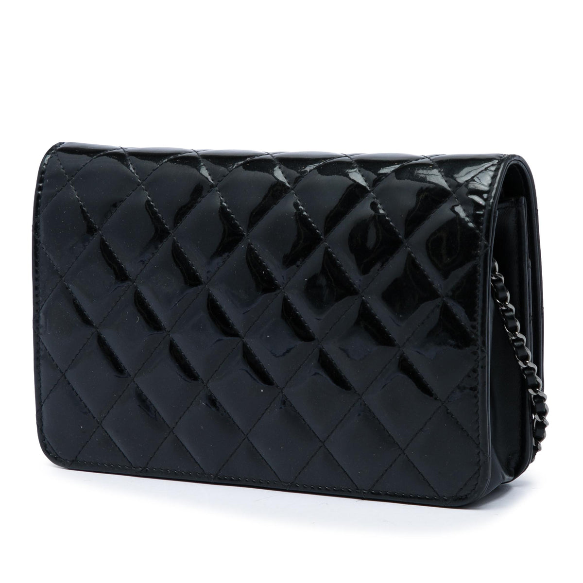 Chanel Quilted Patent Golden Class Wallet on Chain