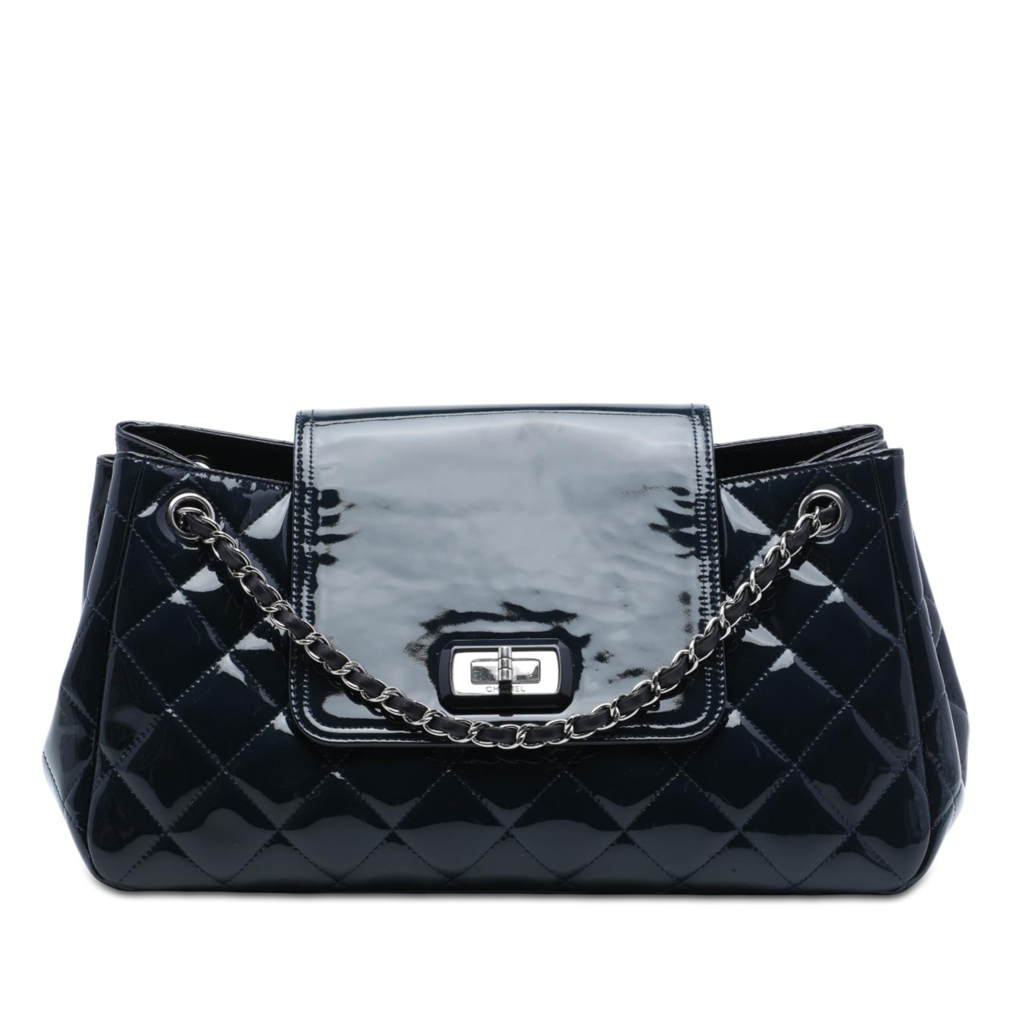 Chanel Quilted Patent Reissue 2.55 Accordion Flap