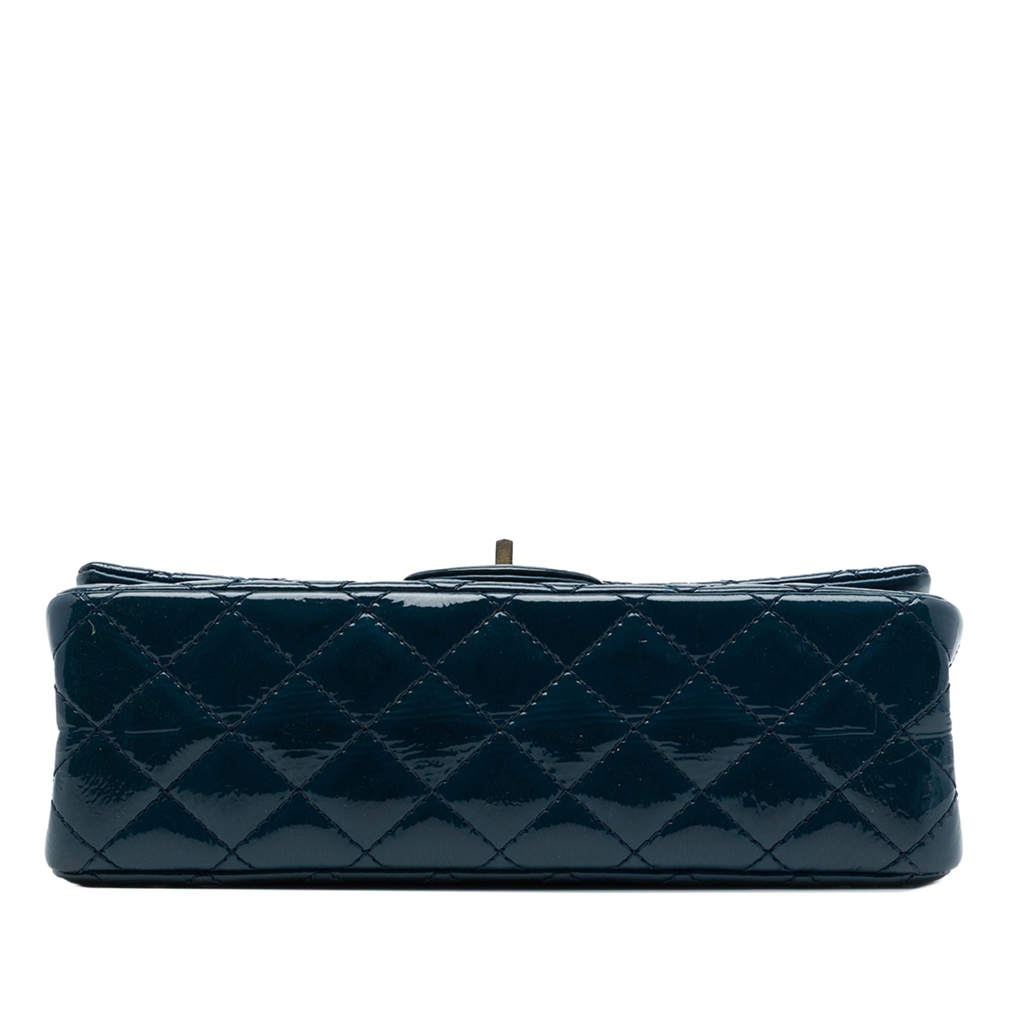 Chanel Quilted Patent Reissue 2.55 Double Flap 225