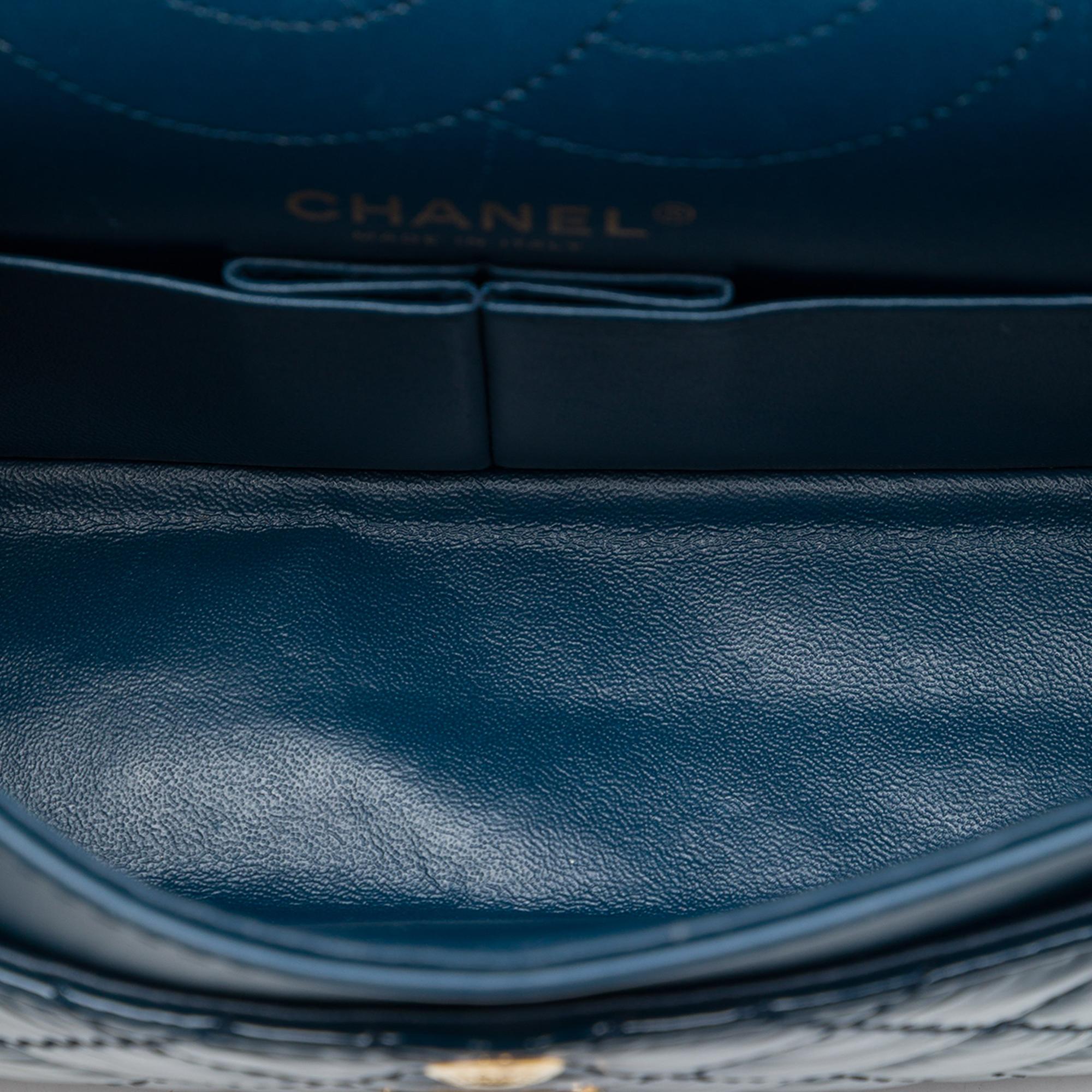 Chanel Quilted Patent Reissue 2.55 Double Flap 225