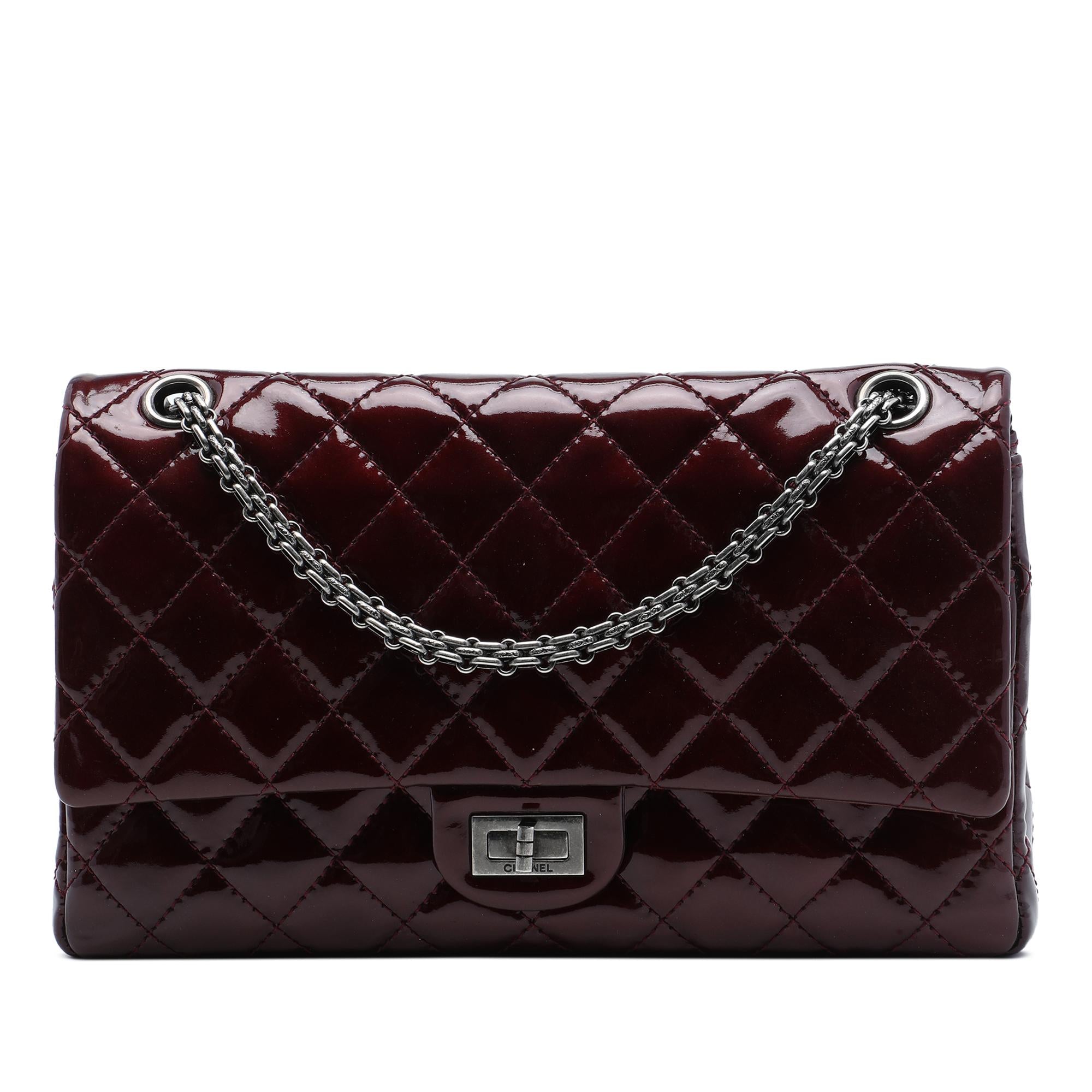 Chanel Quilted Patent Reissue 2.55 Double Flap 226