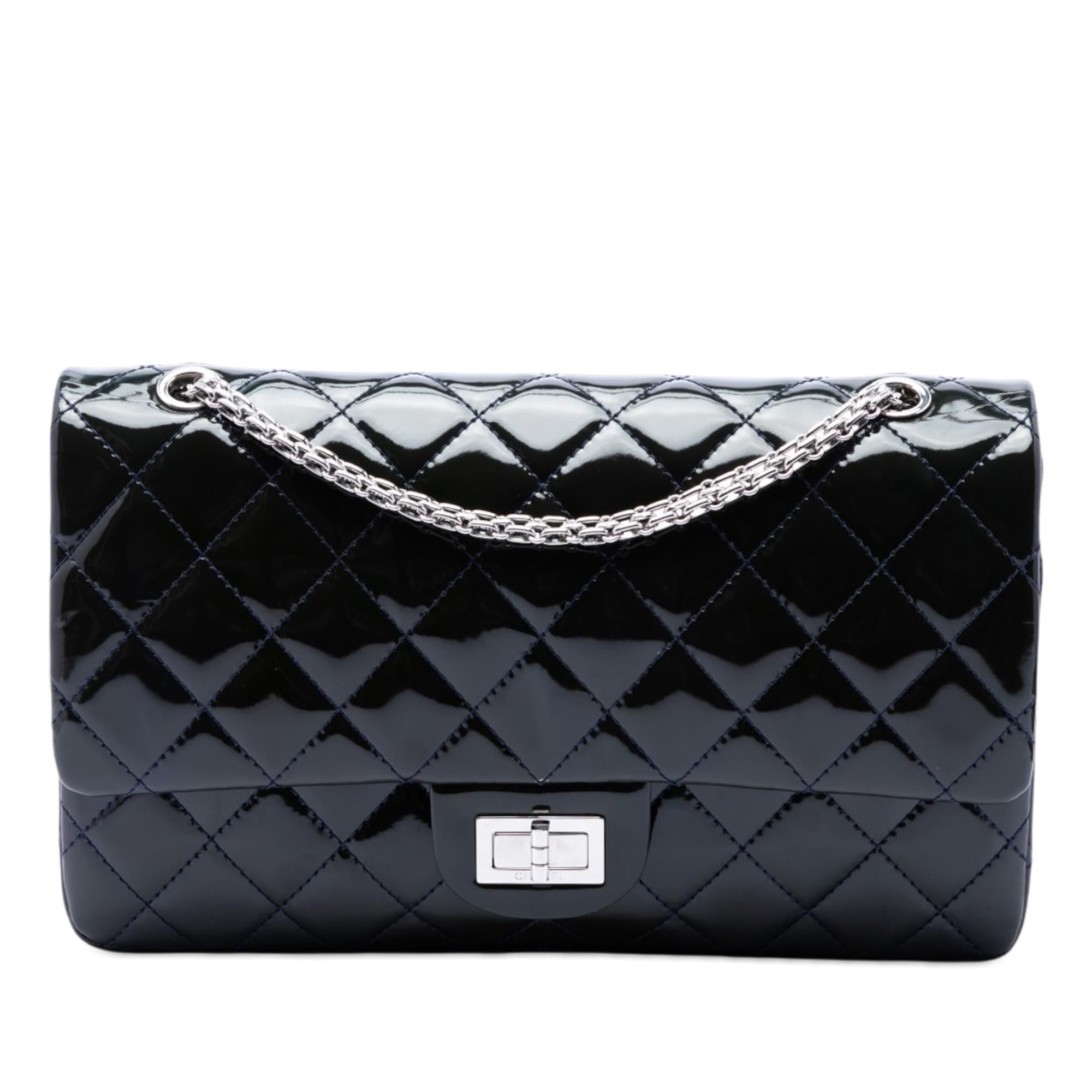 Chanel Quilted Patent Reissue 2.55 Double Flap 227