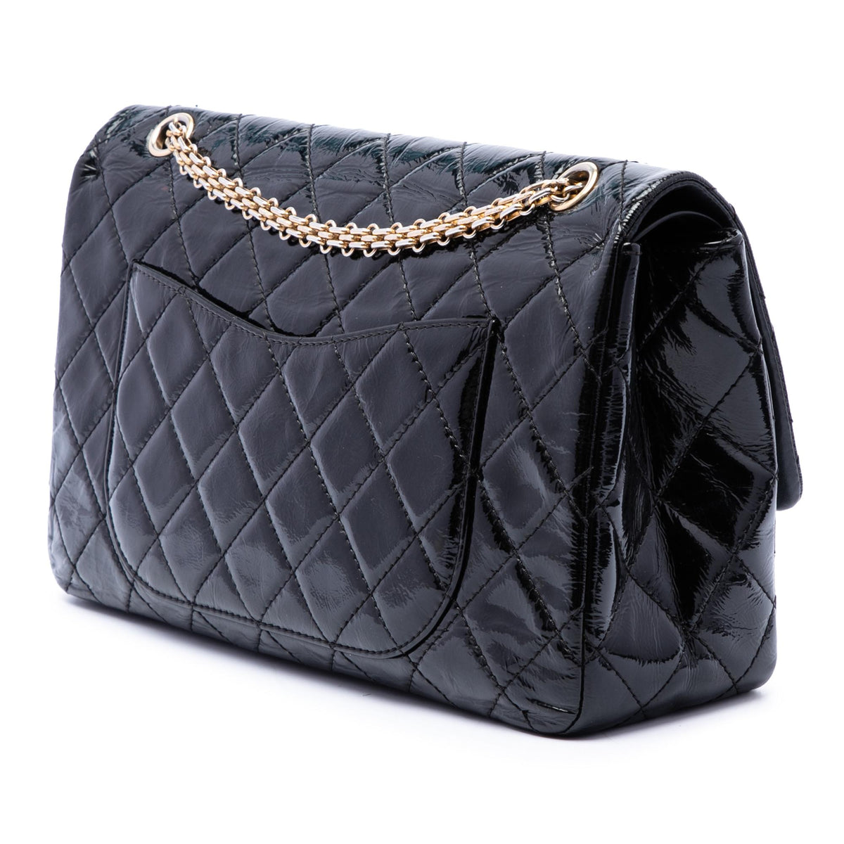Chanel Quilted Patent Reissue 2.55 Double Flap 227